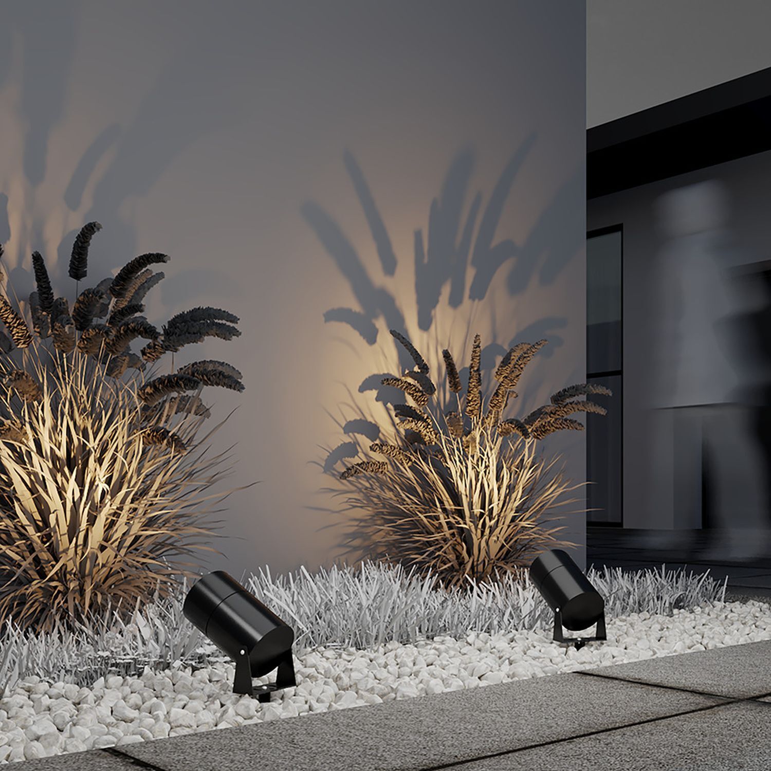 LED Wegeleuchte Aluminium Glas 22,2 cm mit Erdspieß Moebel