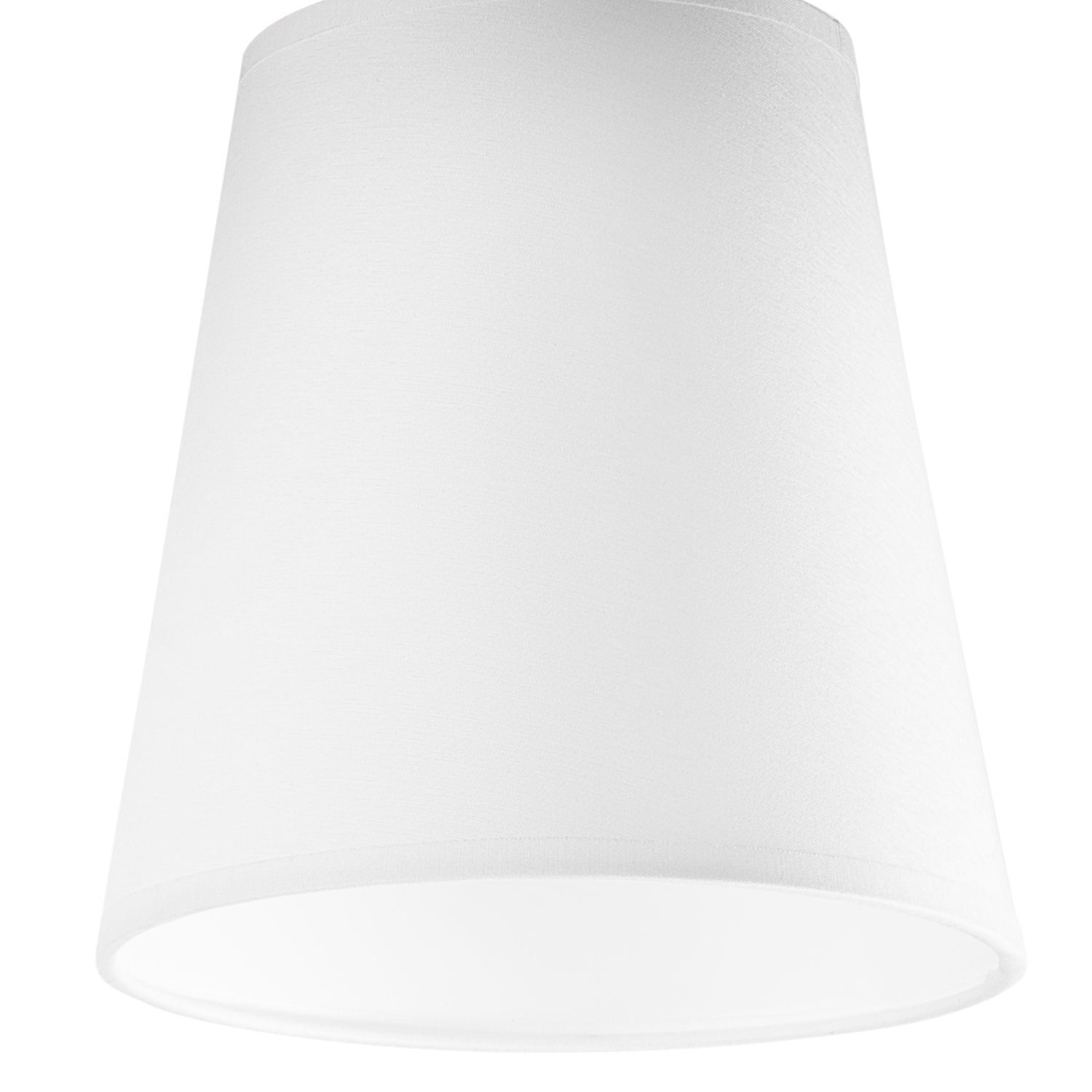 Deckenlampe Weiß Ø 15 cm H: 21 cm klein Stoff Holz Modern Lampe, Lampenschirm