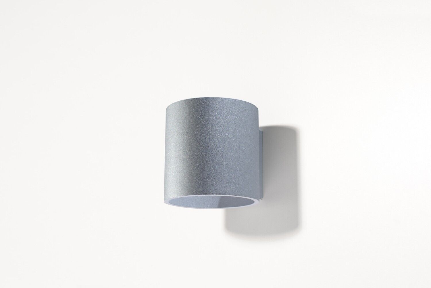 Moderne runde Wandleuchte RODA grau