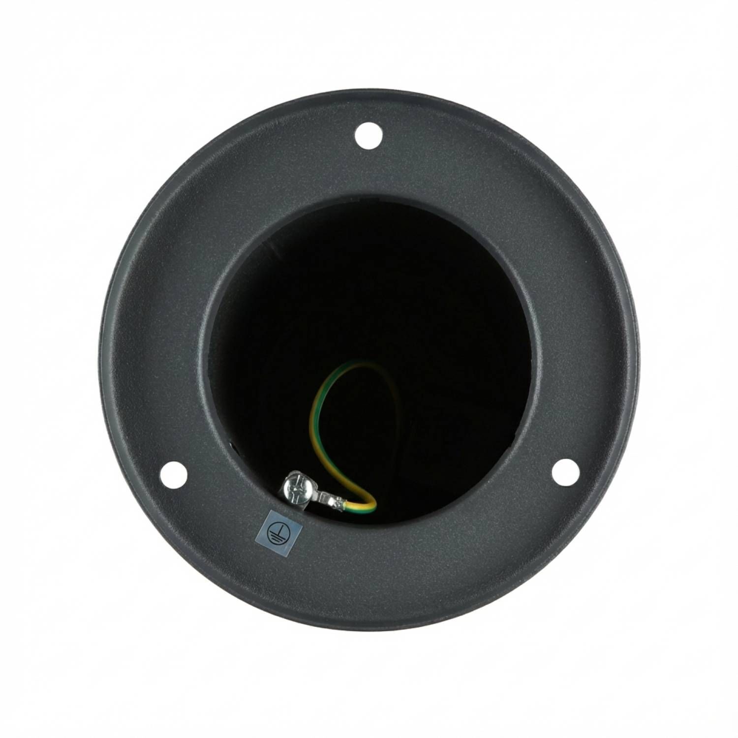 Pollerleuchte 80 cm IP44 E27 Anthrazit Edelstahl auge, Lochaufl / Lochche, Flansch, Hitzefühler, Installation