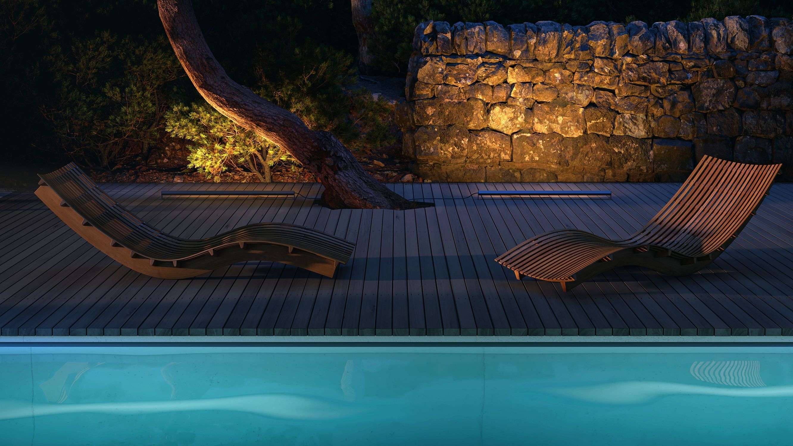 Moebel, Schwimmbad, Wasser