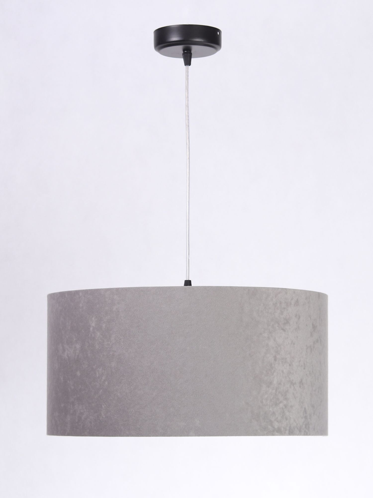 Hängelampe Schirm Grau Pink Stoff Retro Esszimmer Lampe, Deckenleuchte