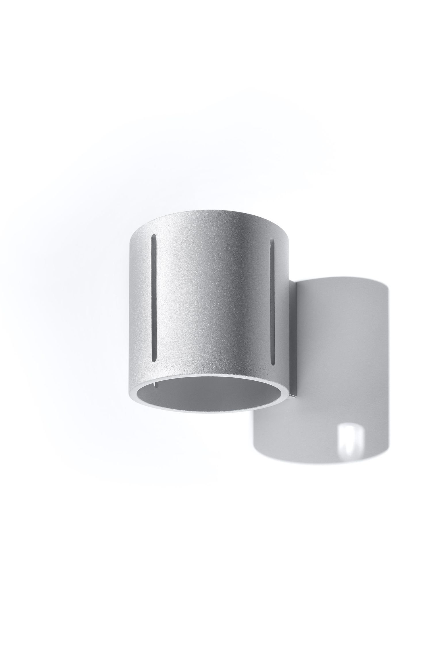 Wandlampe Metall klein H: 10 cm Up Down Grau G9 Flur