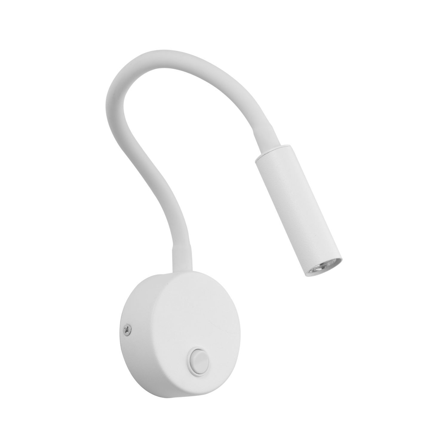 Wandlampe mit Schalter Flexarm Weiß G9 verstellbar LAGOS Elektronik, Adapter