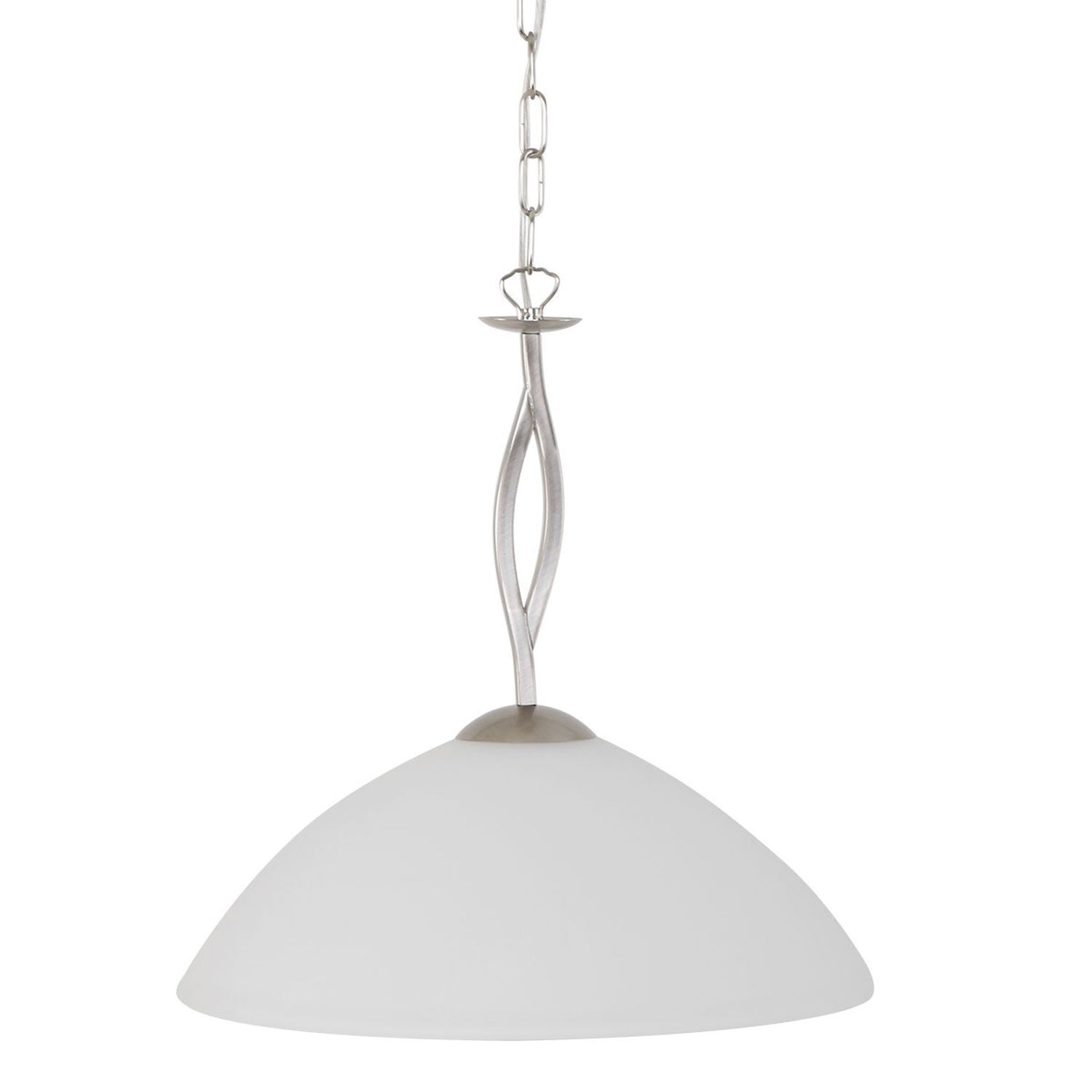 Runde Hängelampe Glas Metall Ø45 cm E27 gemütlich