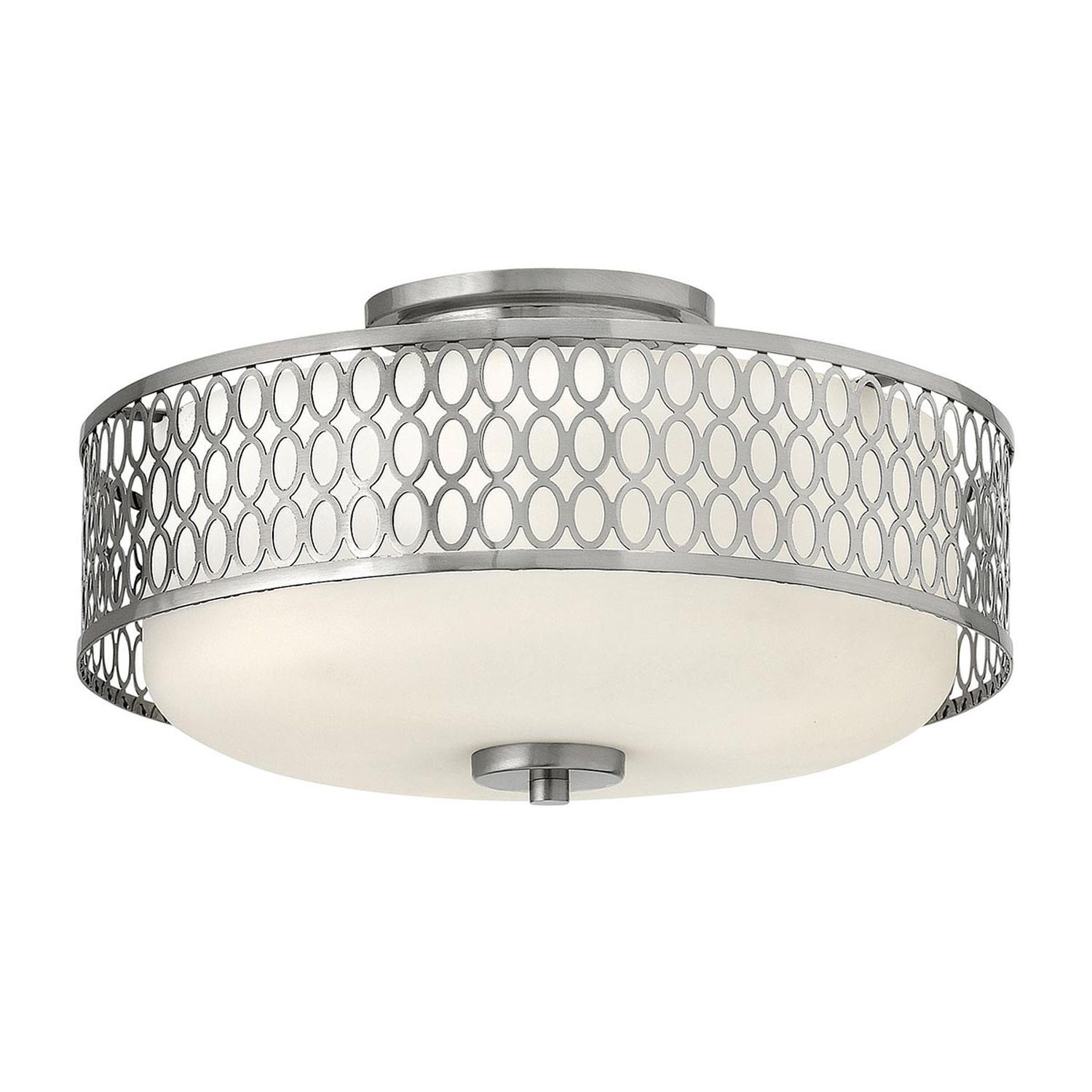 Deckenlampe rund Ø 38,3 cm Metall Glas blendarm 3x E27