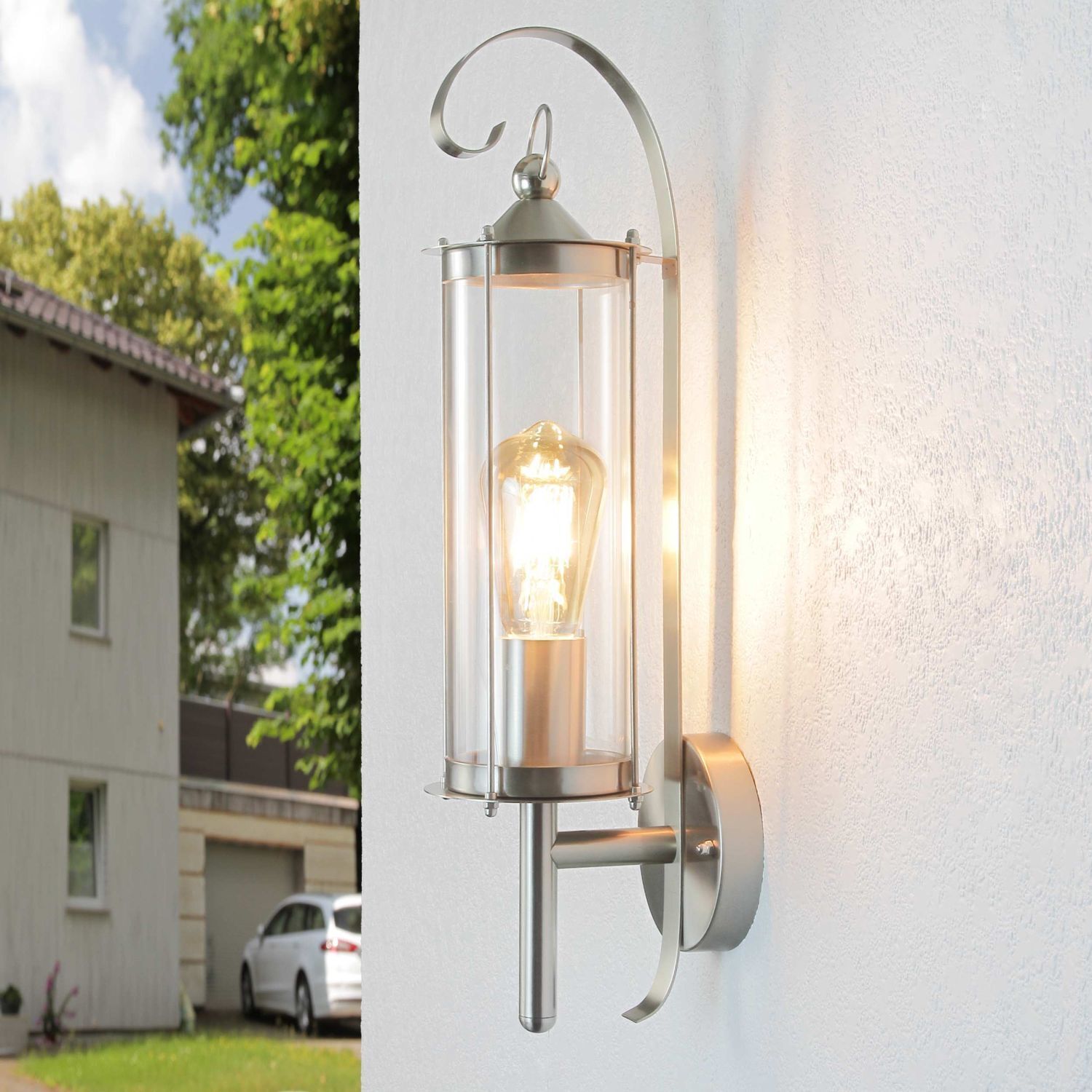 Edelstahl Laterne für die Wand Außenleuchte Leuchte, Auto, Transport, Fahrzeug