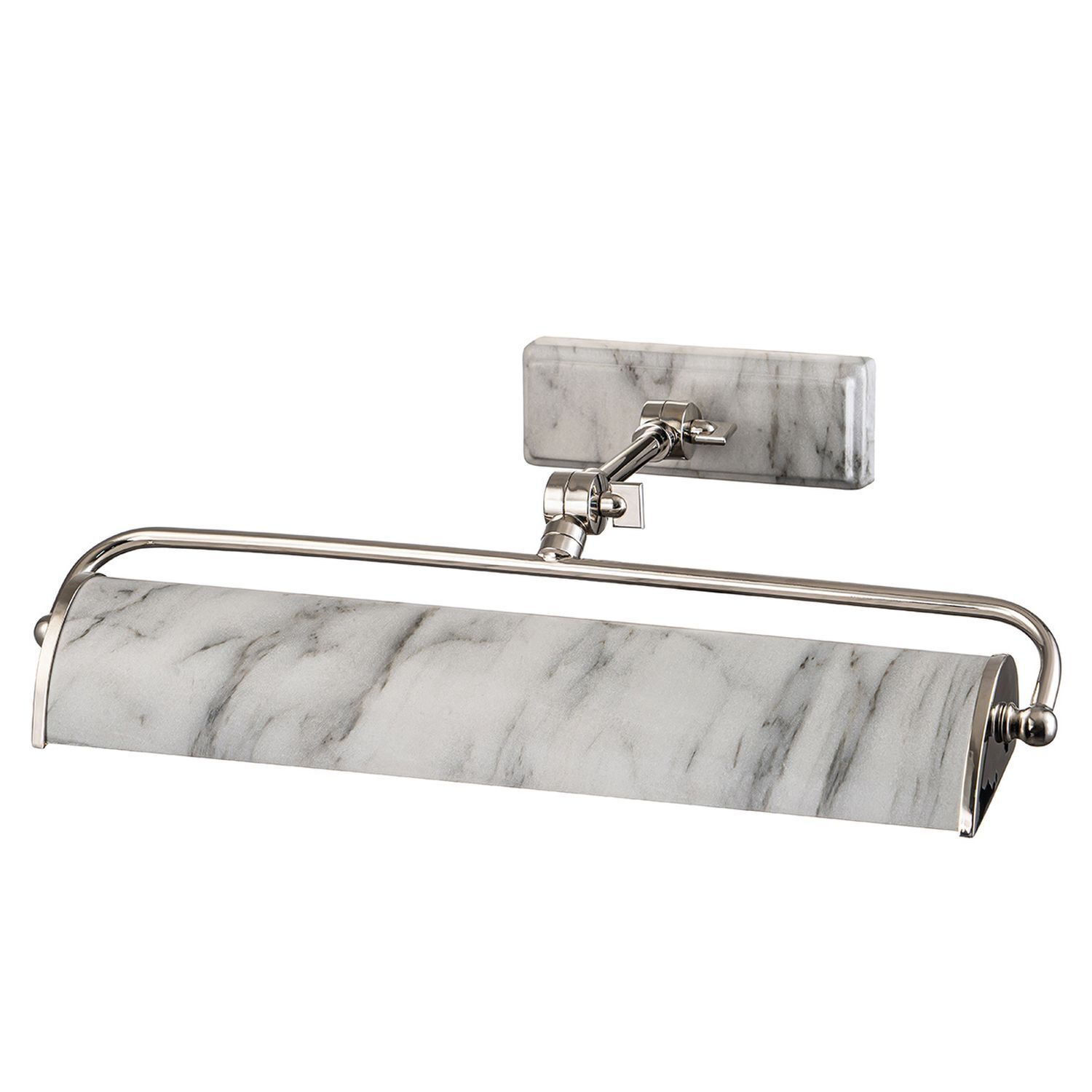 Bilderleuchte Metall verstellbar B: 44,5 cm Marmor Optik
