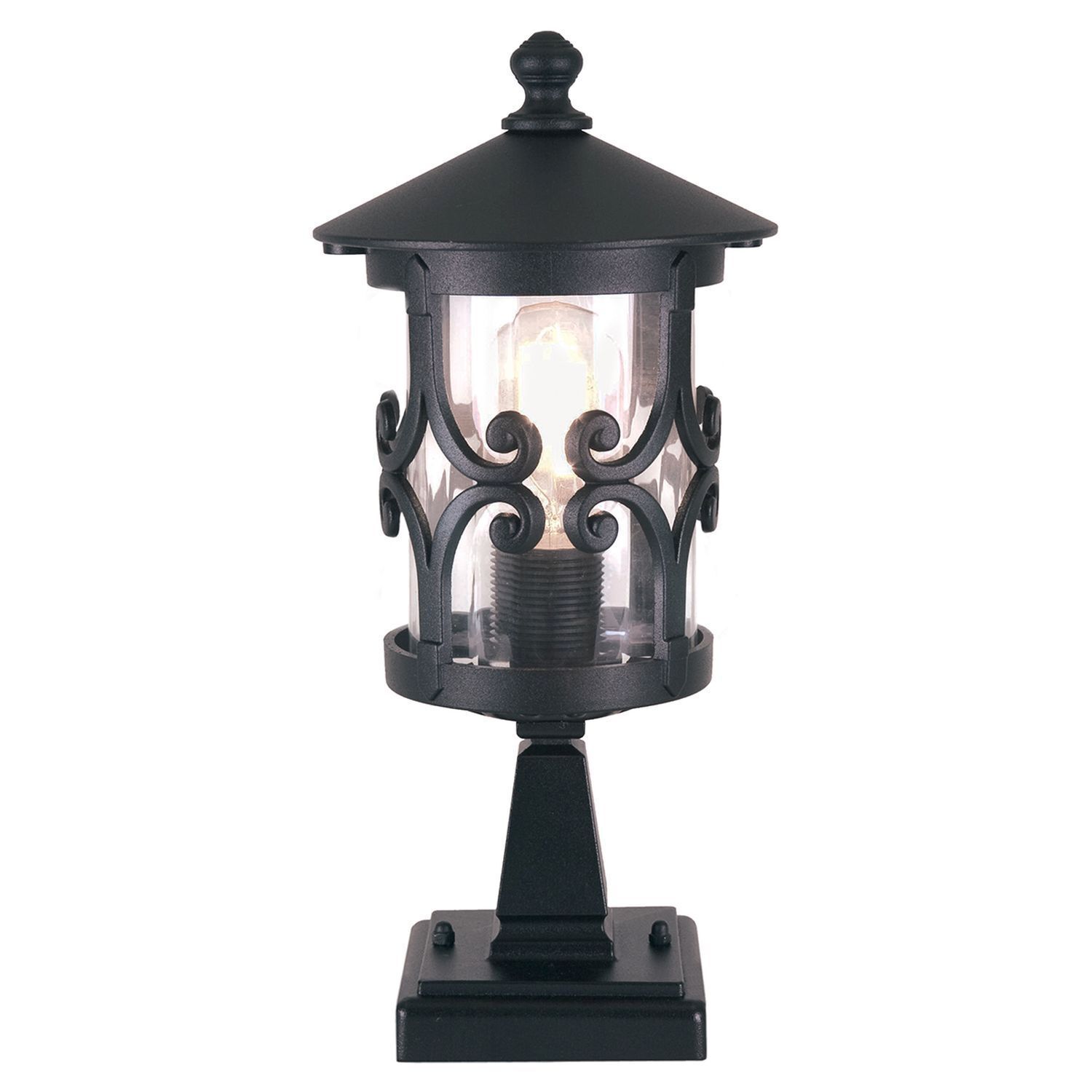 Gartenbeleuchtung Schwarz Aluminium Glas dekorativ