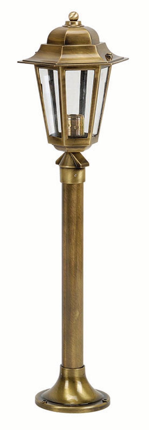 Außenlampe Messing H:73cm Rustikal Weg Garten