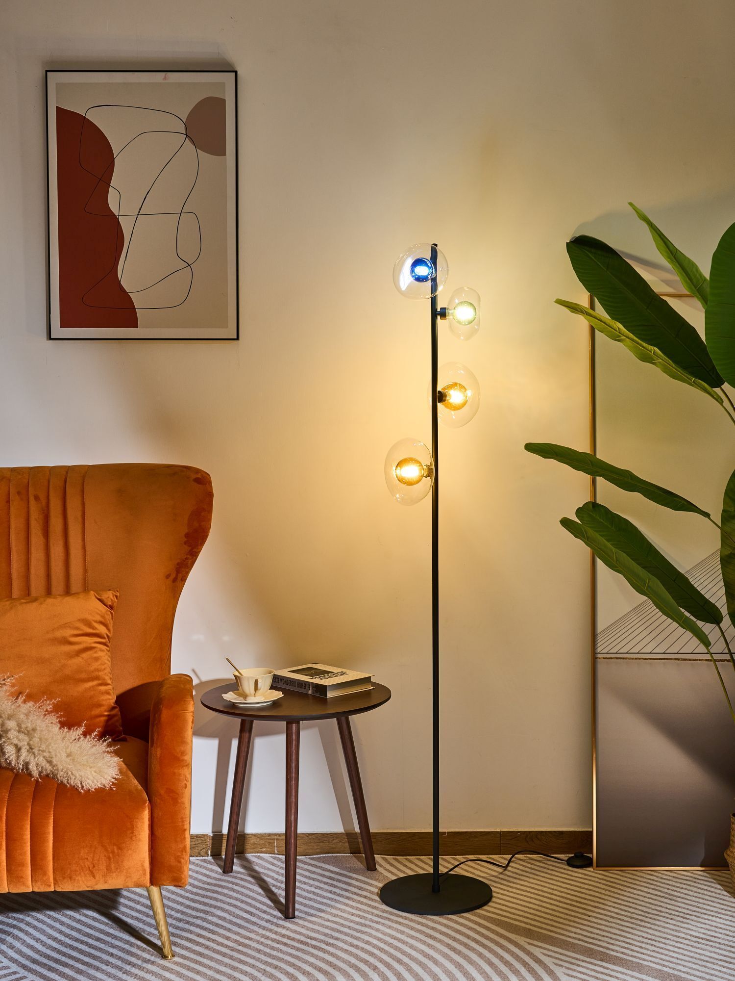 Lampe, Stehlampe, Mobiliar, Stuhl, Teller