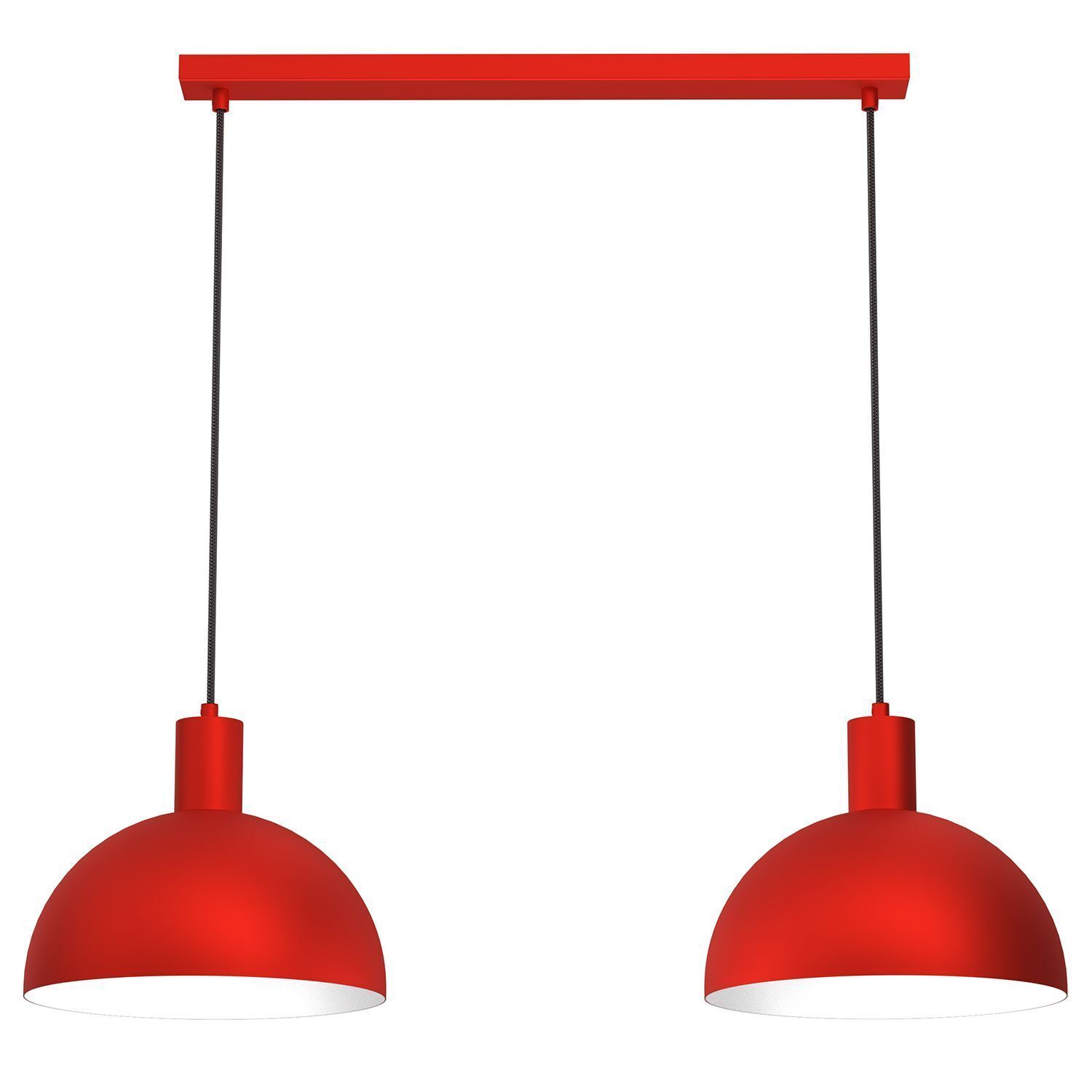 Pendelleuchte Rot Metall L:84 cm E27 Loft dekorativ