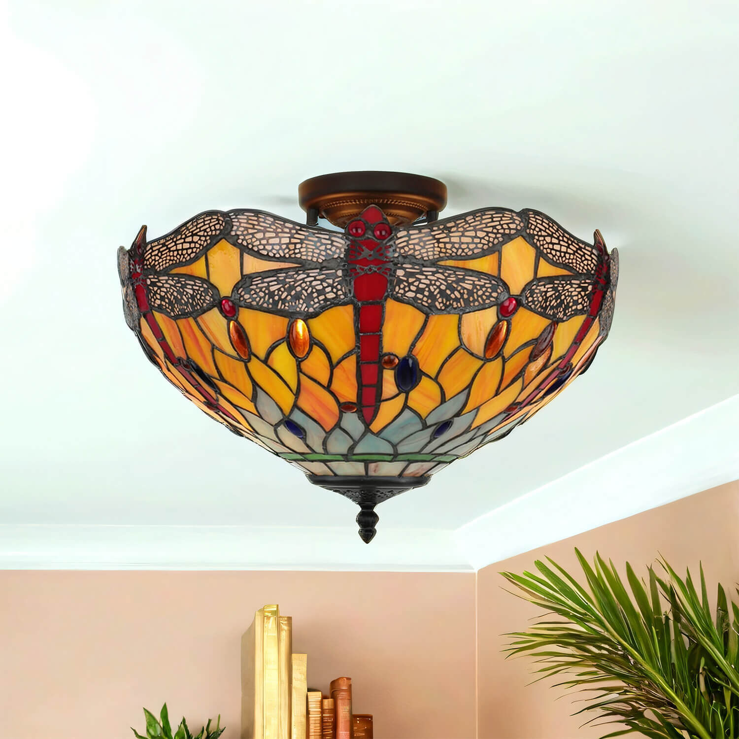 Deckenleuchte im Tiffany Stil