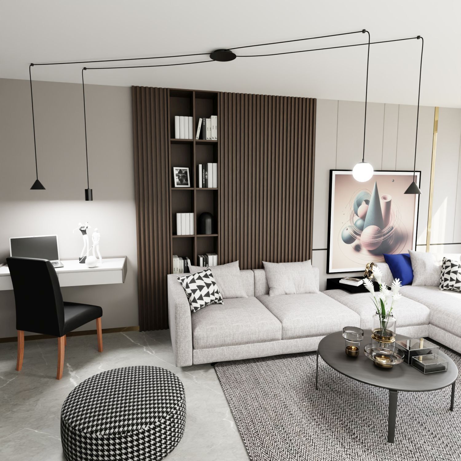 Spider Hängelampe Metall Glas flexibel elegant XXL