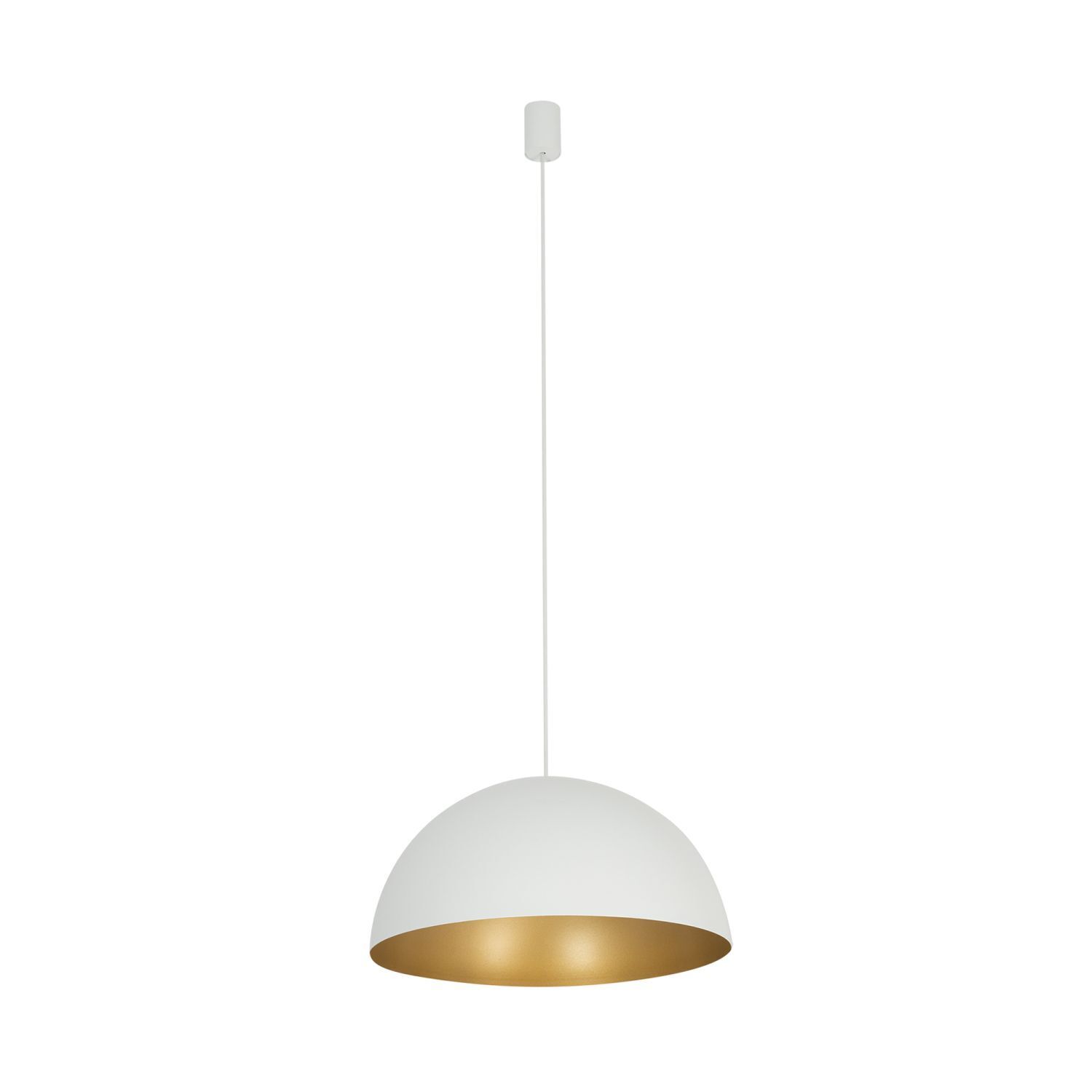 Hängelampe in Weiß Gold matt Ø 50 cm für 4x GX53