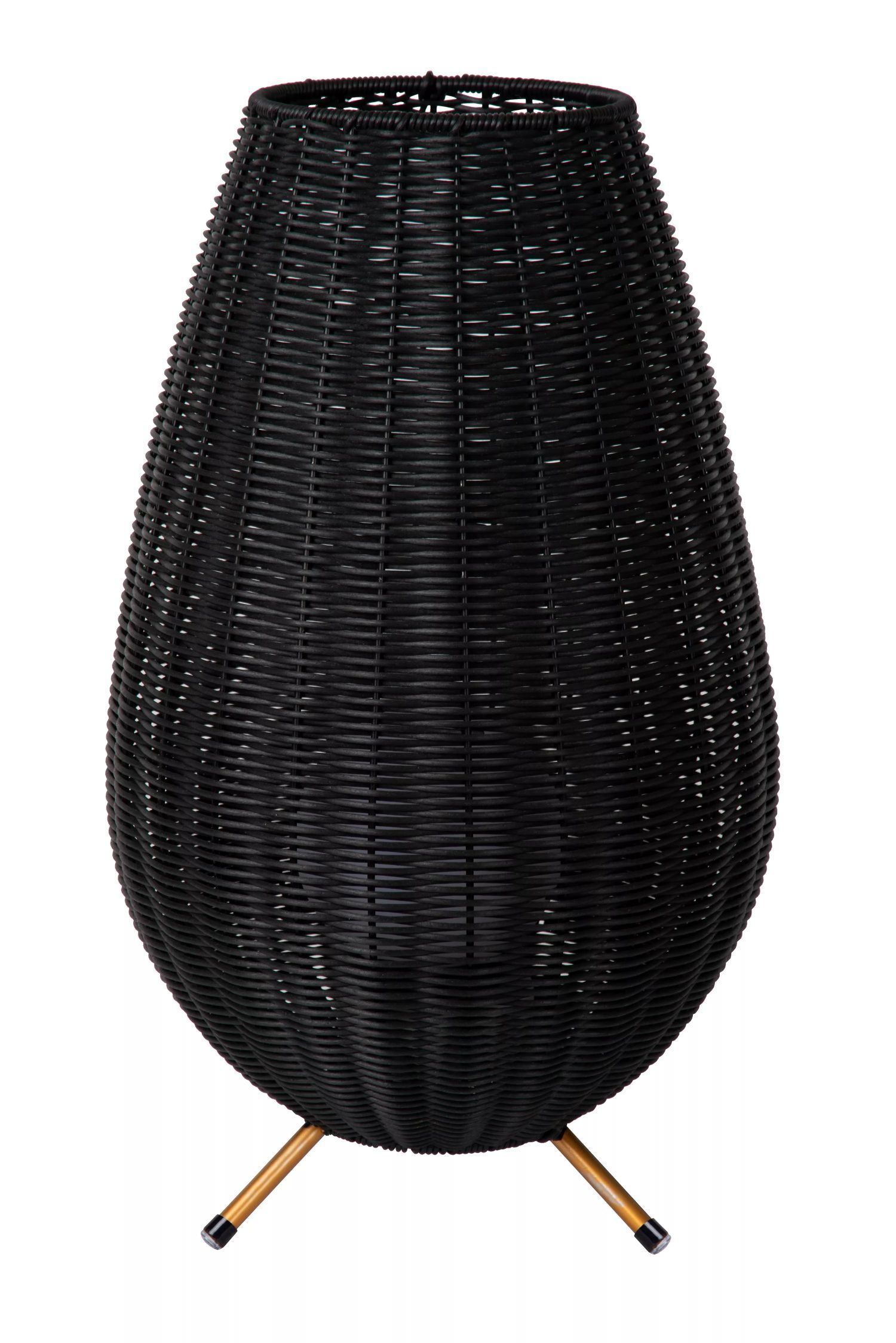 LED Akku Tischlampe dimmbar Schwarz IP44 50 cm 3000 K