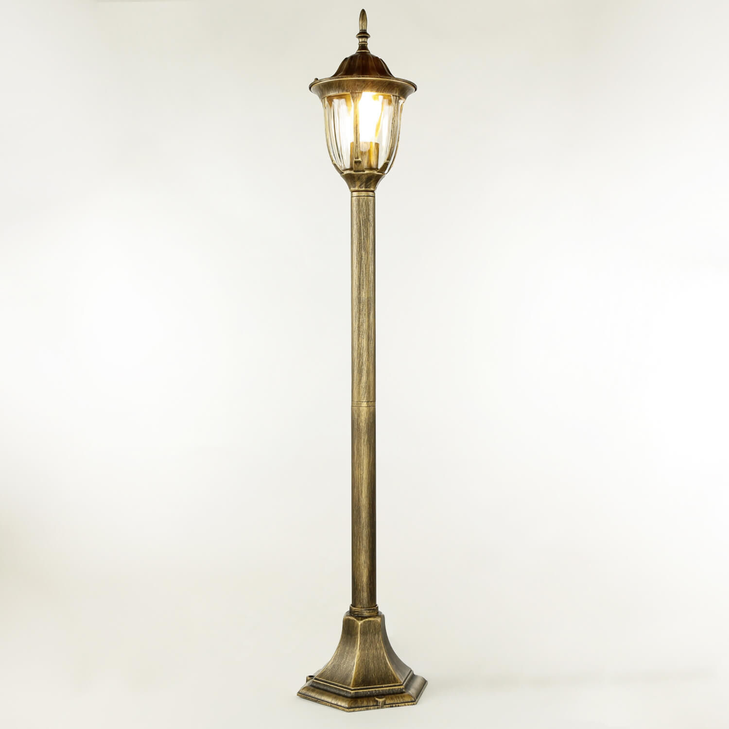 Gold Antike Wegeleuchte MILANO 1m hoch rustikal Lampe