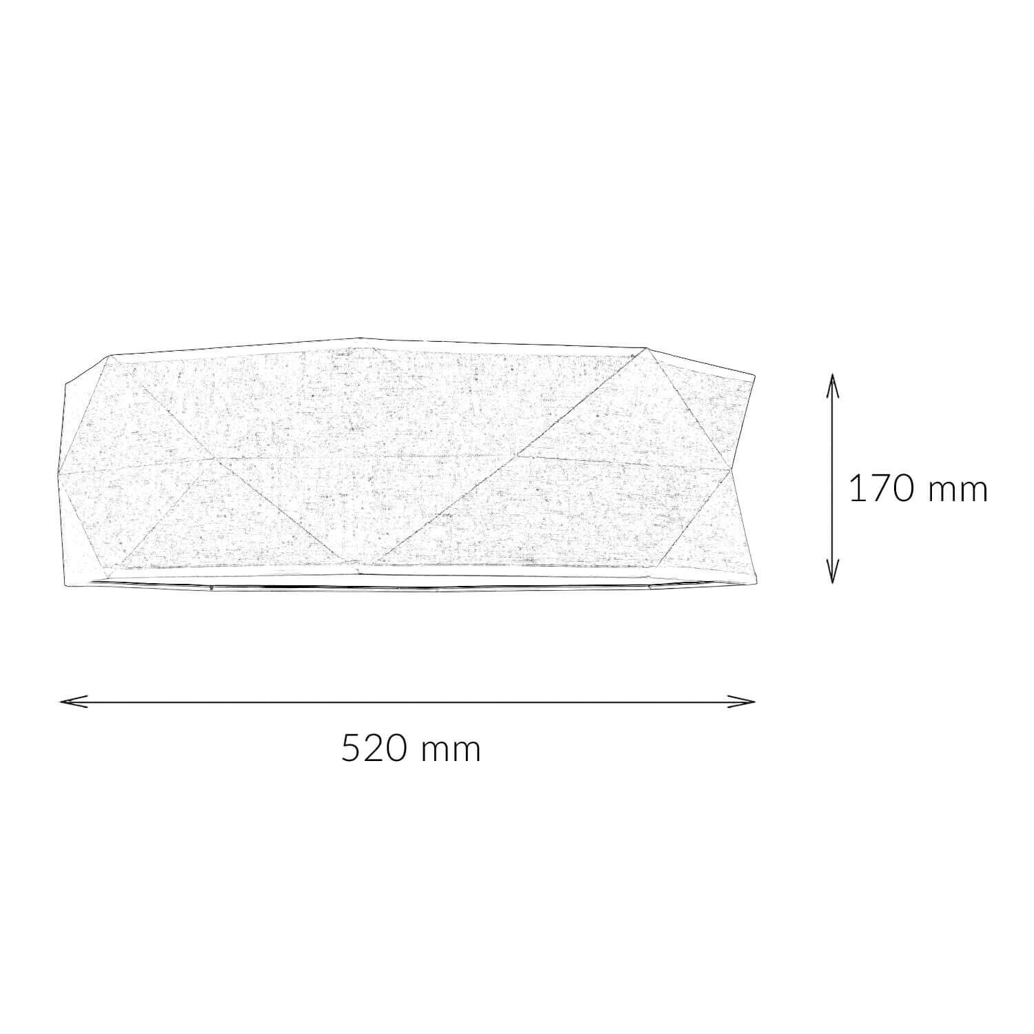 Deckenleuchte Modern Leinen 52 cm breit 4x E27 wohnlich