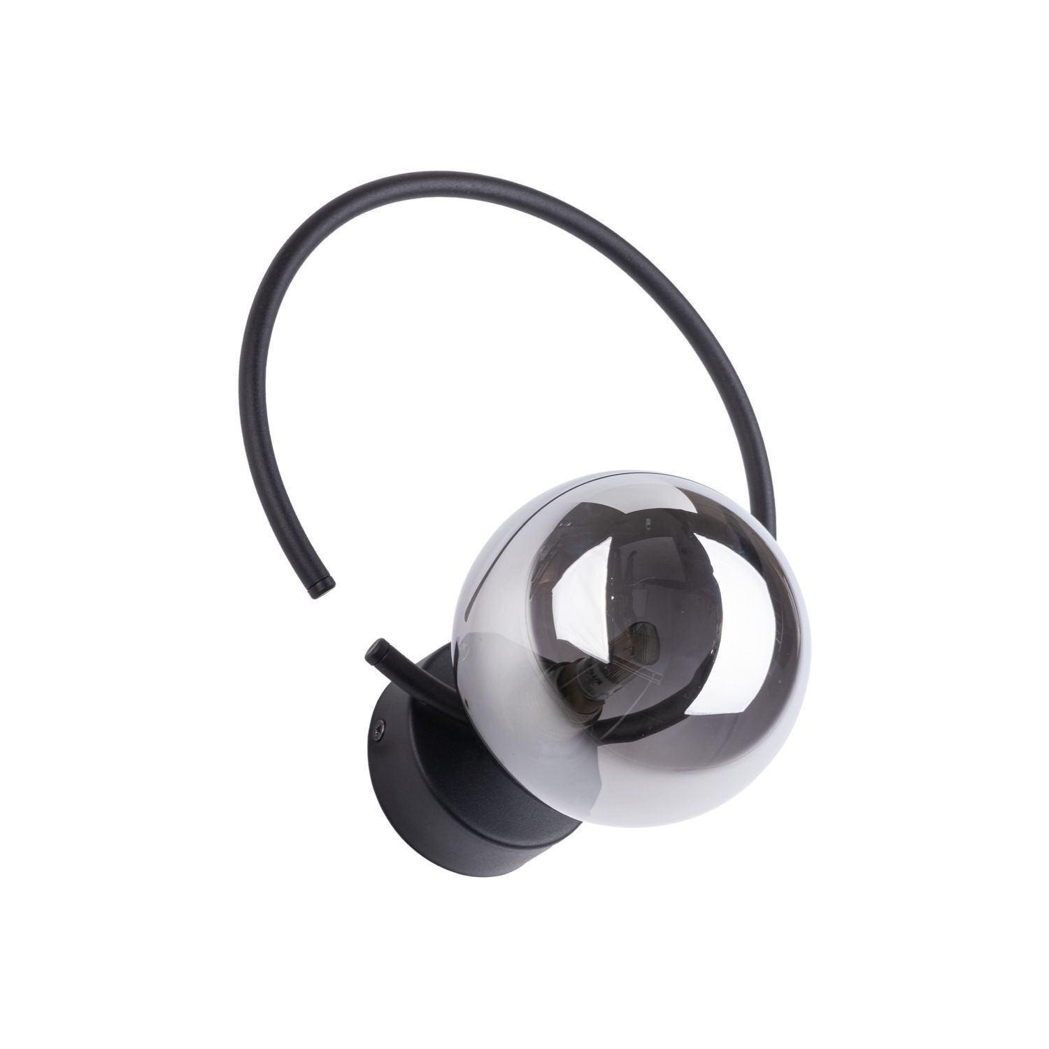 Wandlampe Metall Rauchglas G9 Schwarz Graphit Kugel Schirm Elektronik, Kopfhörer