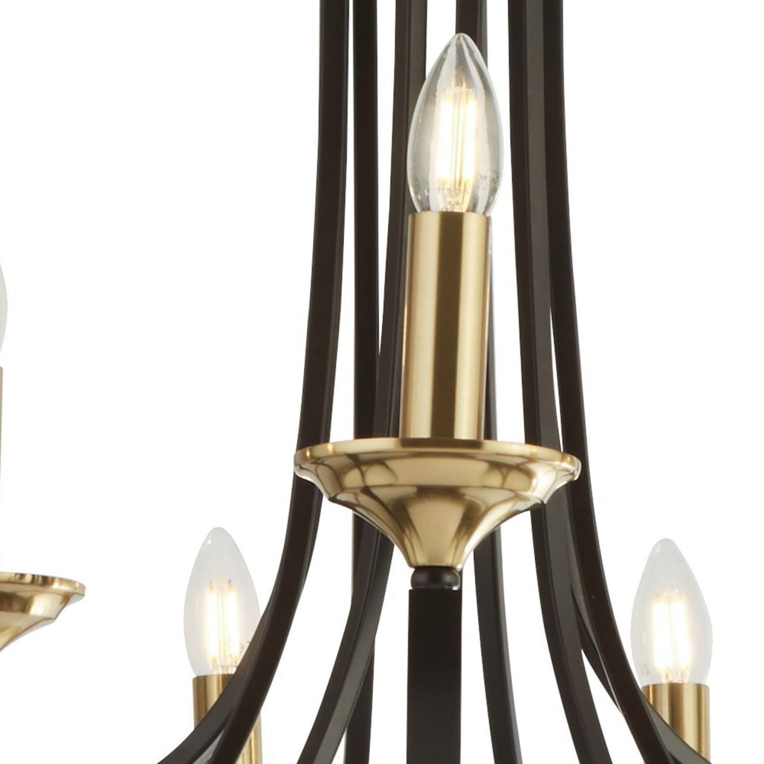 Kronleuchter Metall Ø 78 cm 9-flammig E14 in Bronze JORGE