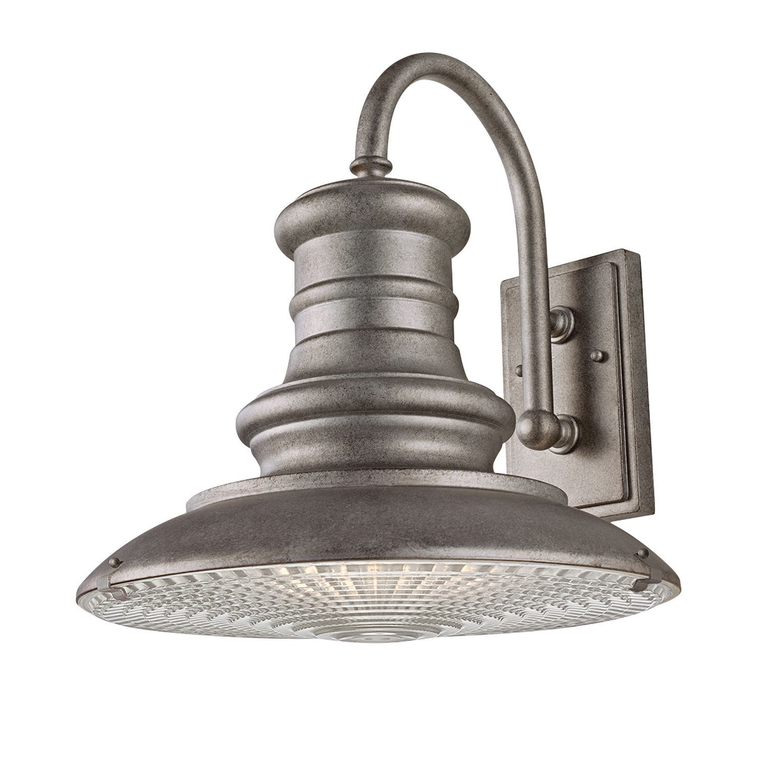 Außenwandlampe Aluminium Glas IP44 Industrie Design E27