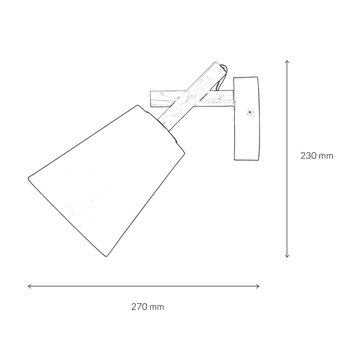Wandleuchte Schwarz Stoff Schirm E27 VAIO Wandleuchte Schwarz Stoff Schirm E27 VAIO