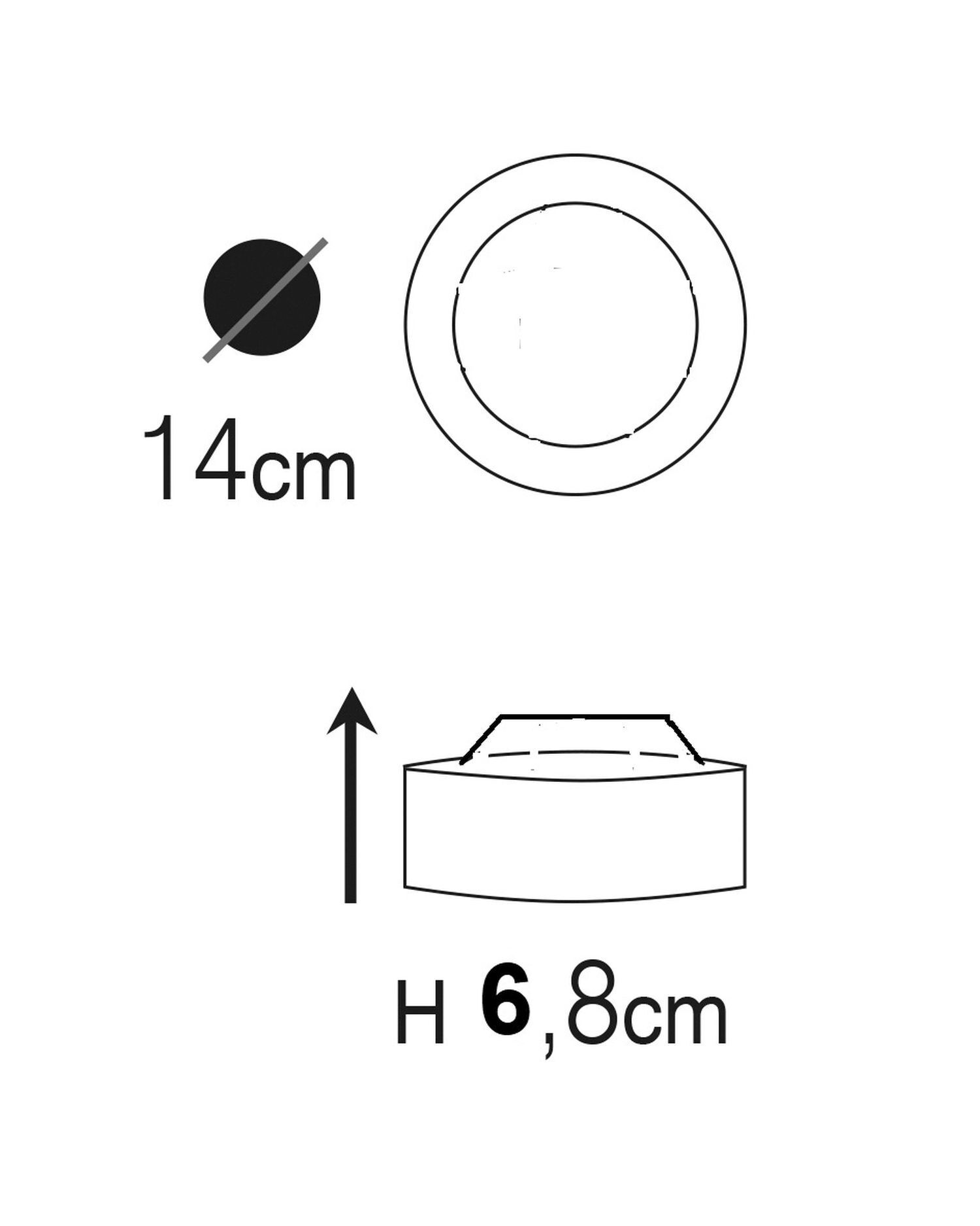 Wandleuchte außen Echt-Messing Glas Ø 14 cm IP64 G9