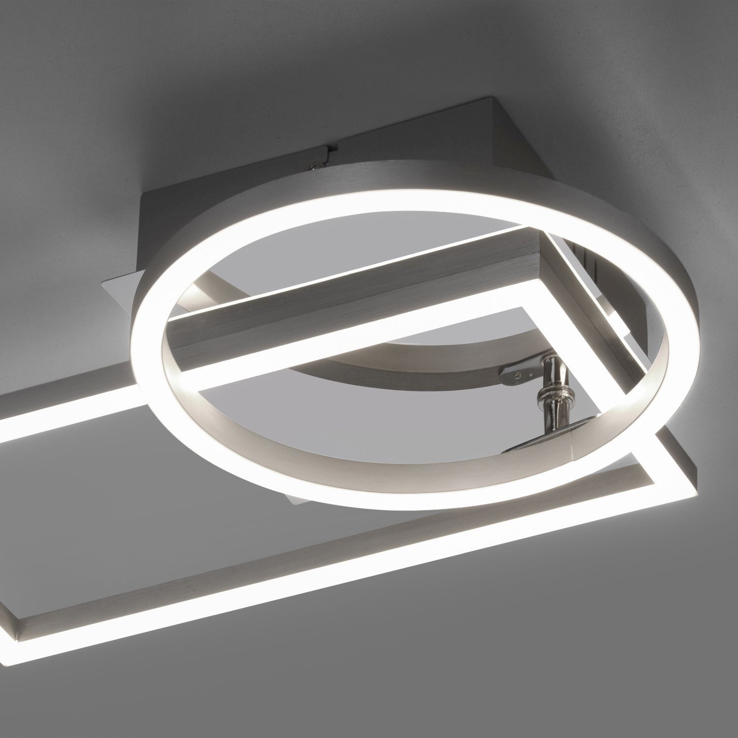 Verstellbare LED Deckenleuchte in Stahl L:37 cm 1260 lm