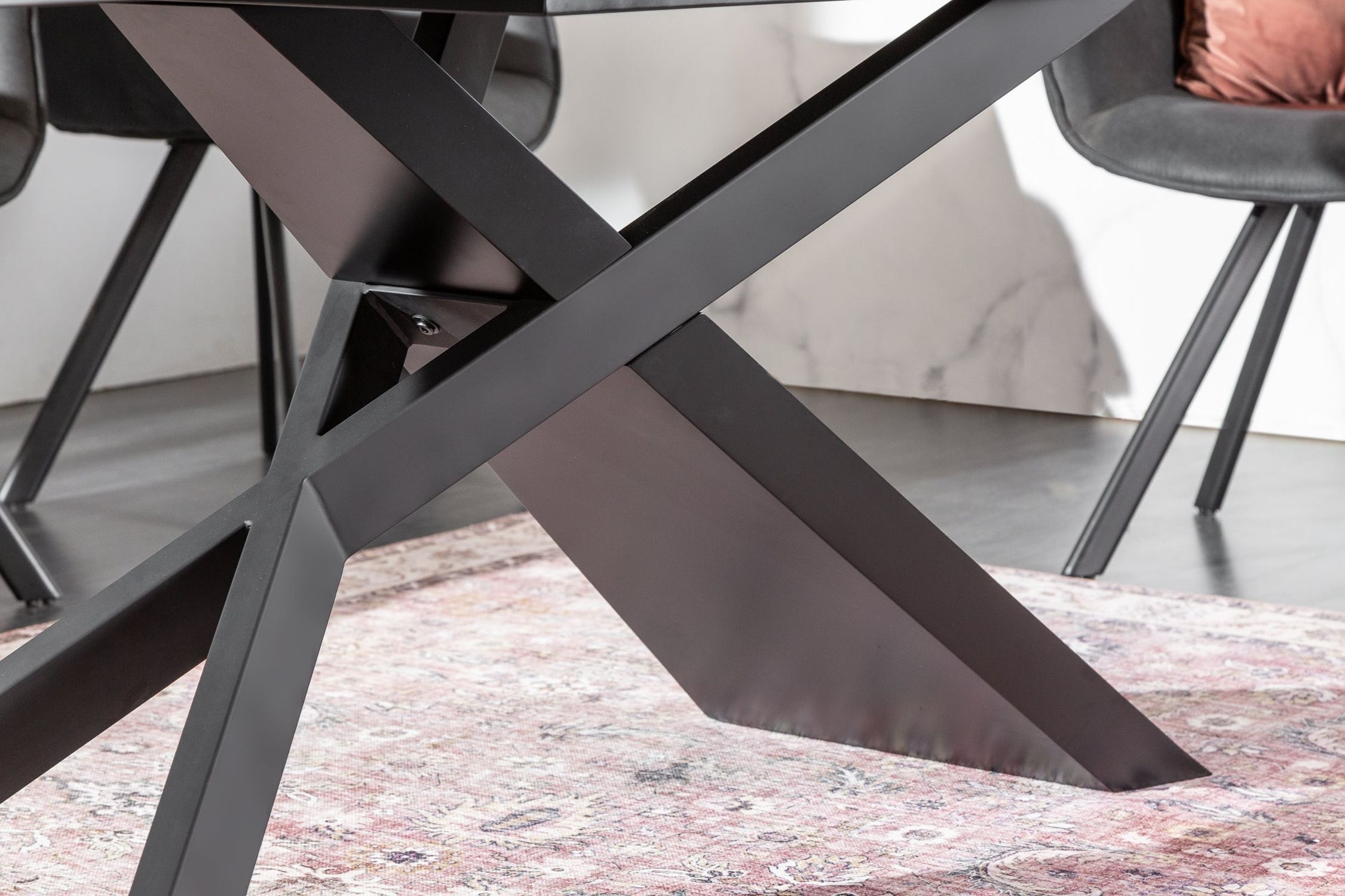 Esstisch ausziehbar Keramik in Steinoptik 180x90 cm Moebel, Tabelle