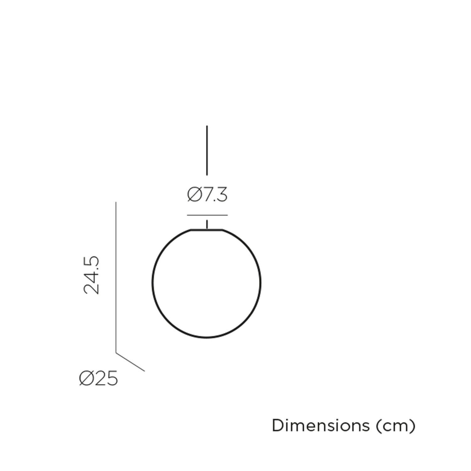 LED Hängelampe außen kabellos Dimmer Farbwechsel Ø 25 cm IP54