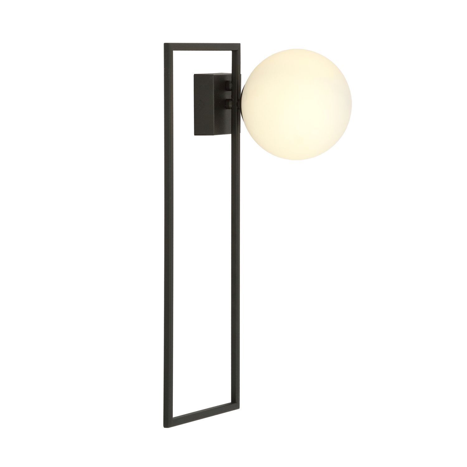 Deckenleuchte Glas Metall L: 50 cm Schwarz Weiß E14 Modern