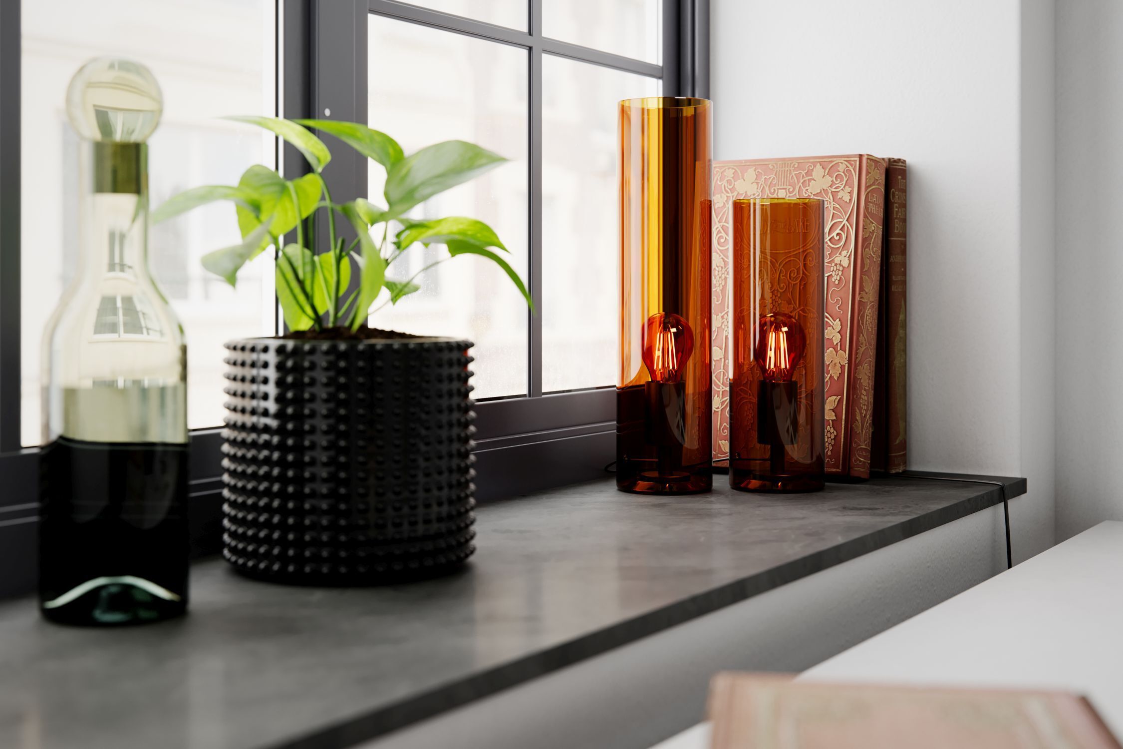 Pflanze, Fenster, Fensterbank, Kosmetik, Parfüm