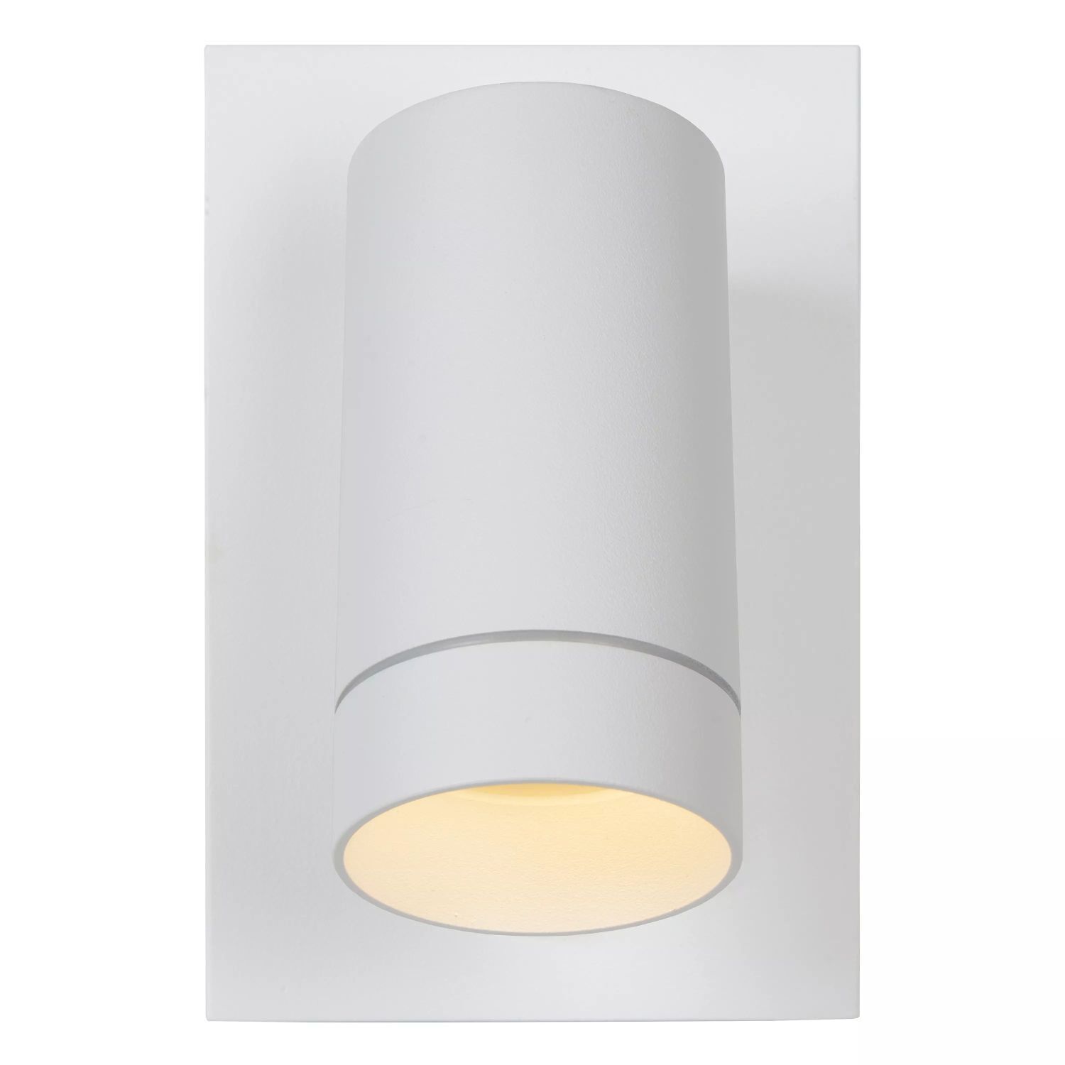 Wandspot Bewegungsmelder flexibel Weiß GU10 H:15 cm Deckenleuchte, Zylinder
