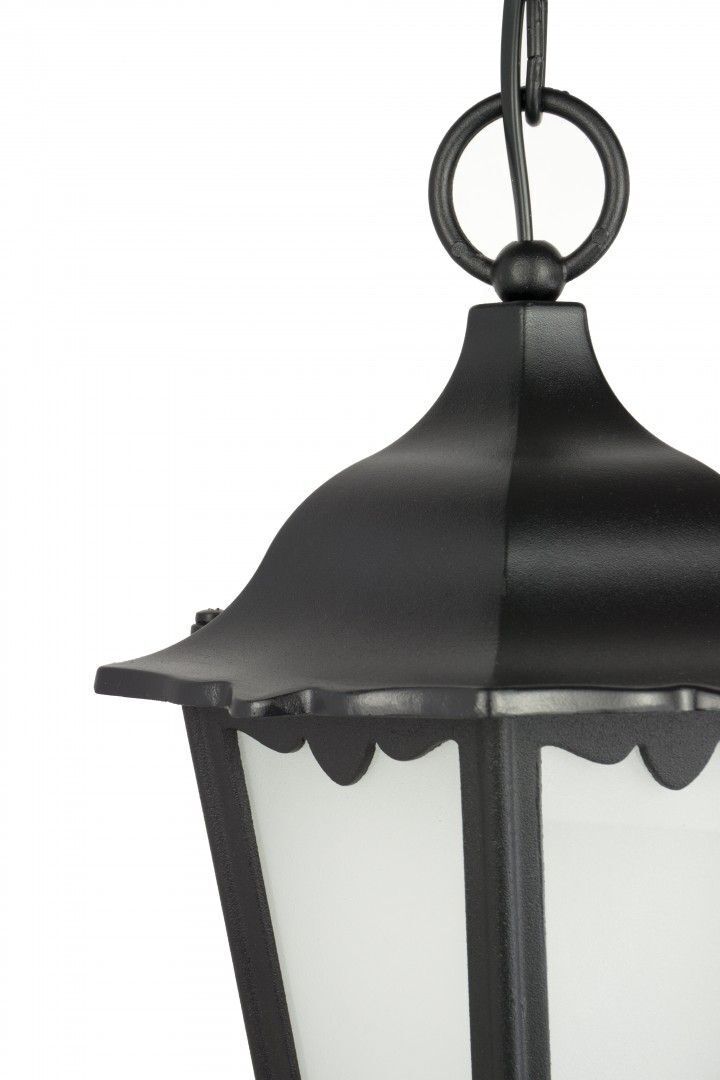 Outdoor Pendelleuchte Schwarz IP43 Rustikal DILSEN