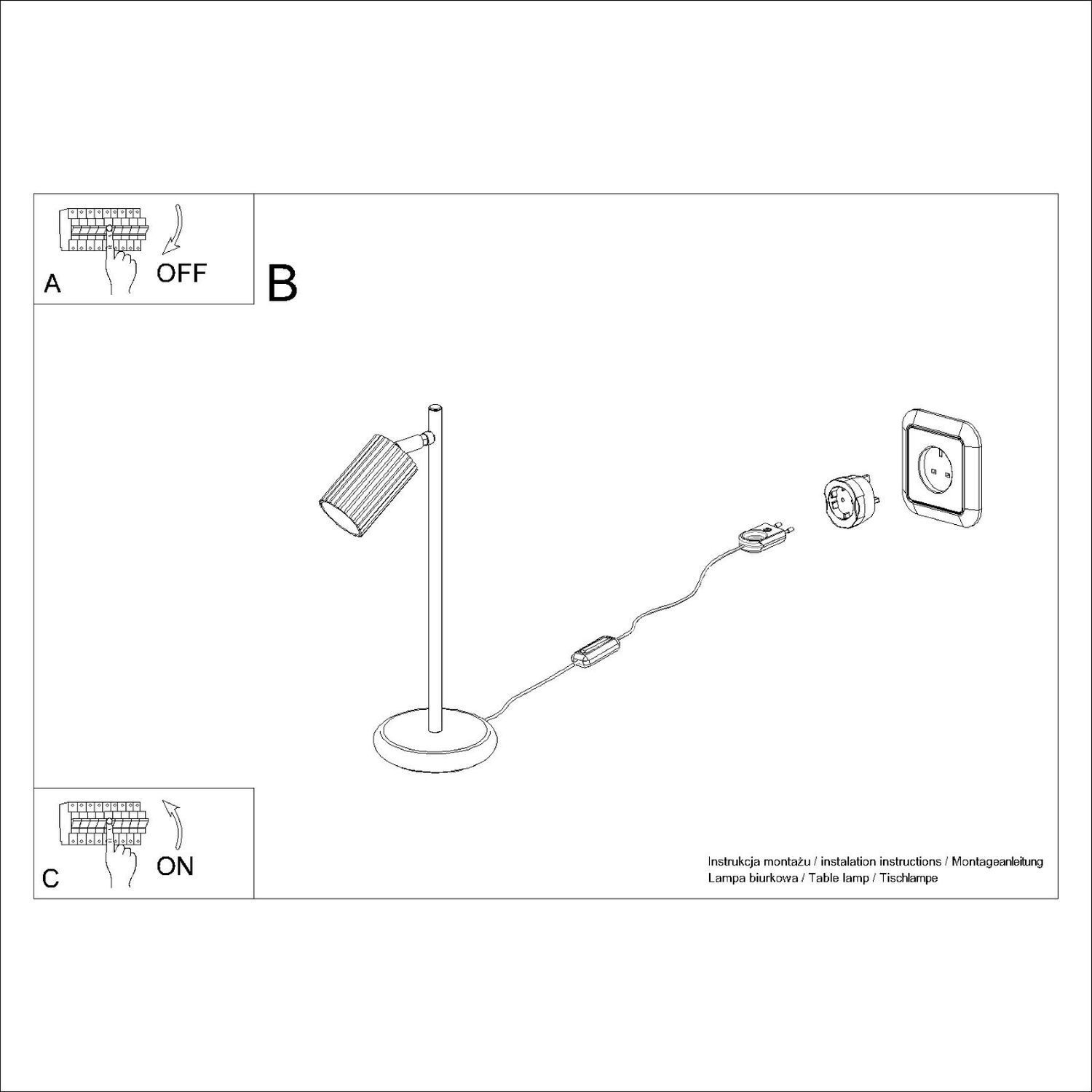 Schreibtischlampe Modern 43 cm hoch Grün GU10 schwenkbar BERTA