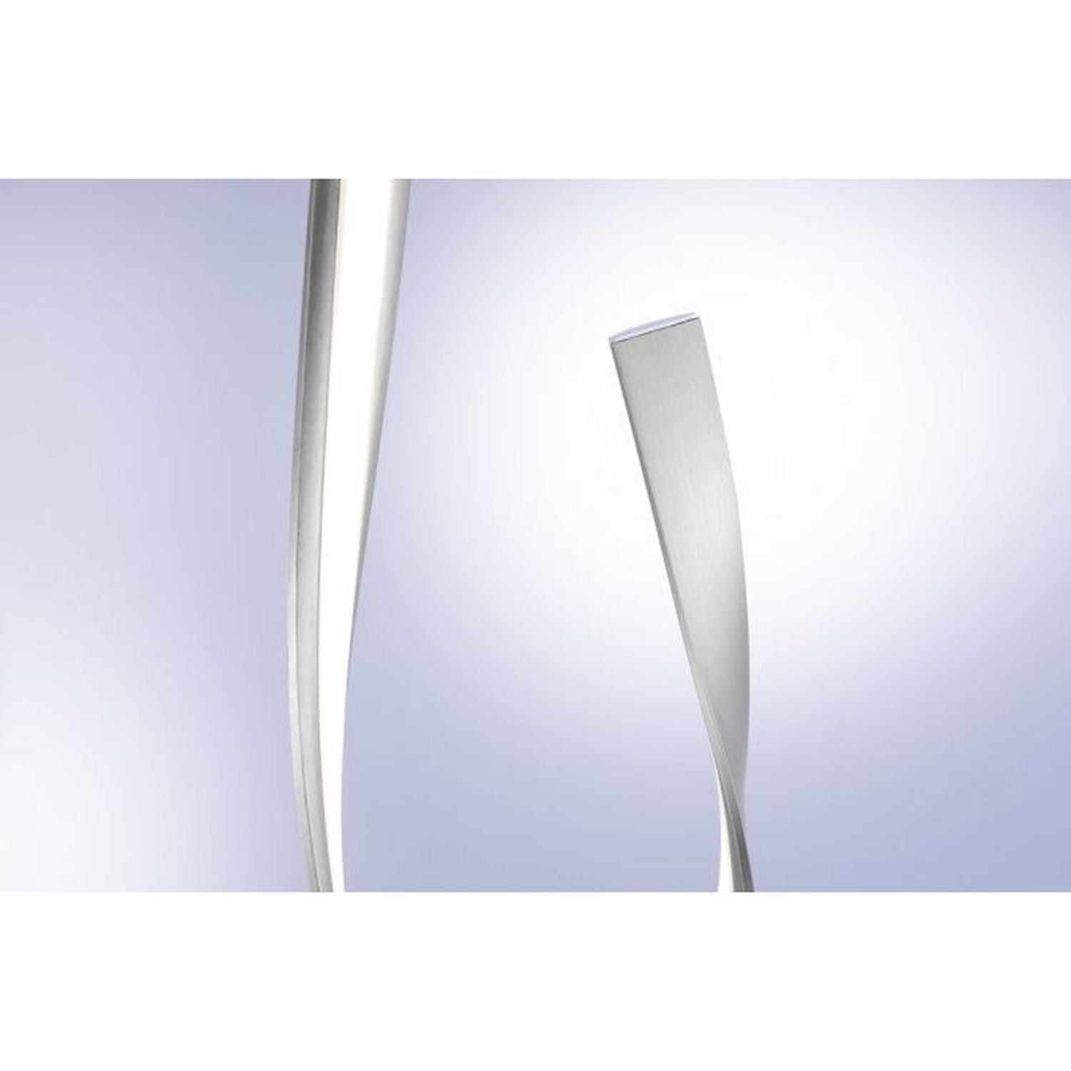 Dimmbare LED Stehlampe in Silber 140 cm 3215 lm 26 W Besteck, Ruder, Klinge, Waffe