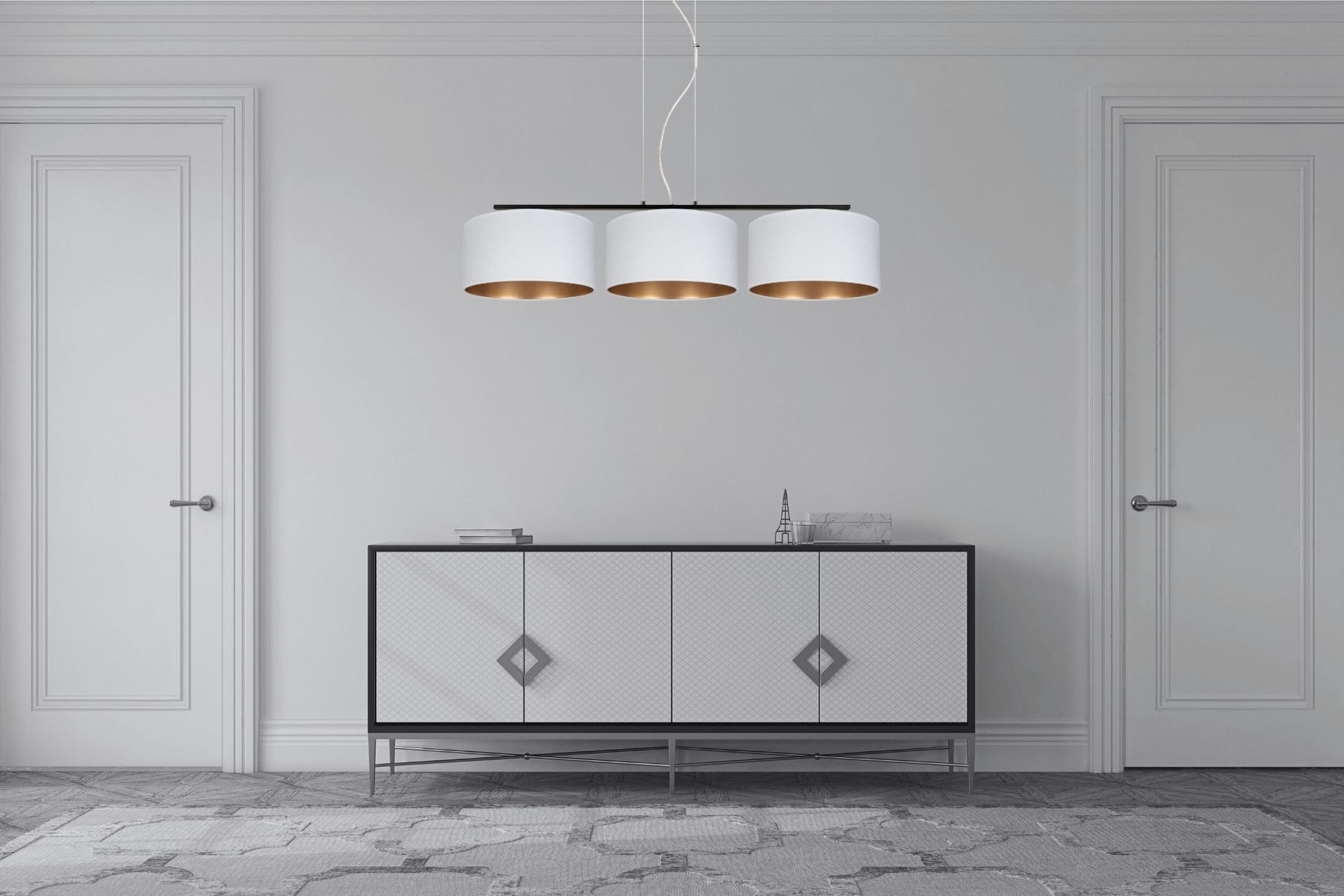 sideboard, Konsole, Schrank, Hängeleuchte, modern