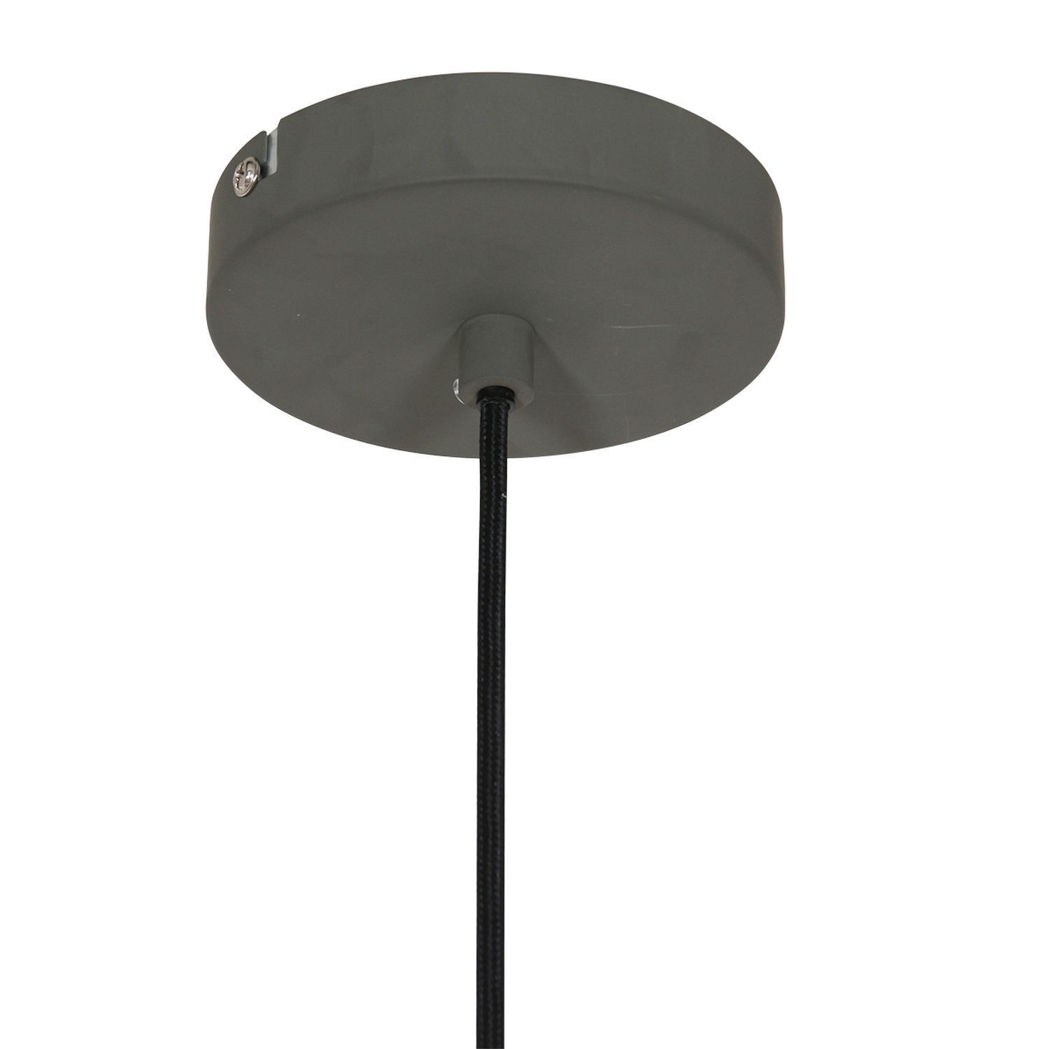 Hängelampe Metall Grau L:50 cm rund E27 Modernes Design