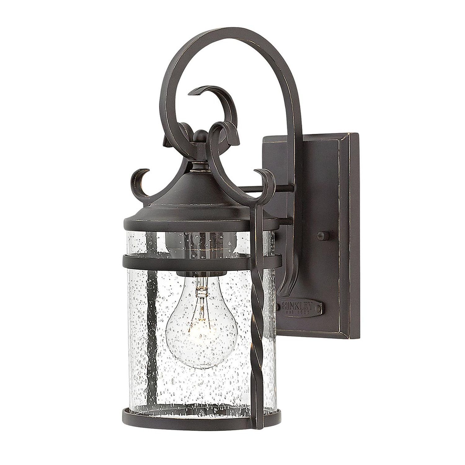 Außenlampe Vintage Aluminium Glas E27 IP44 33 cm hoch