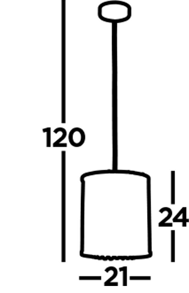 Hängelampe rund Ø 21 cm Kristall E27 Chrom Klar