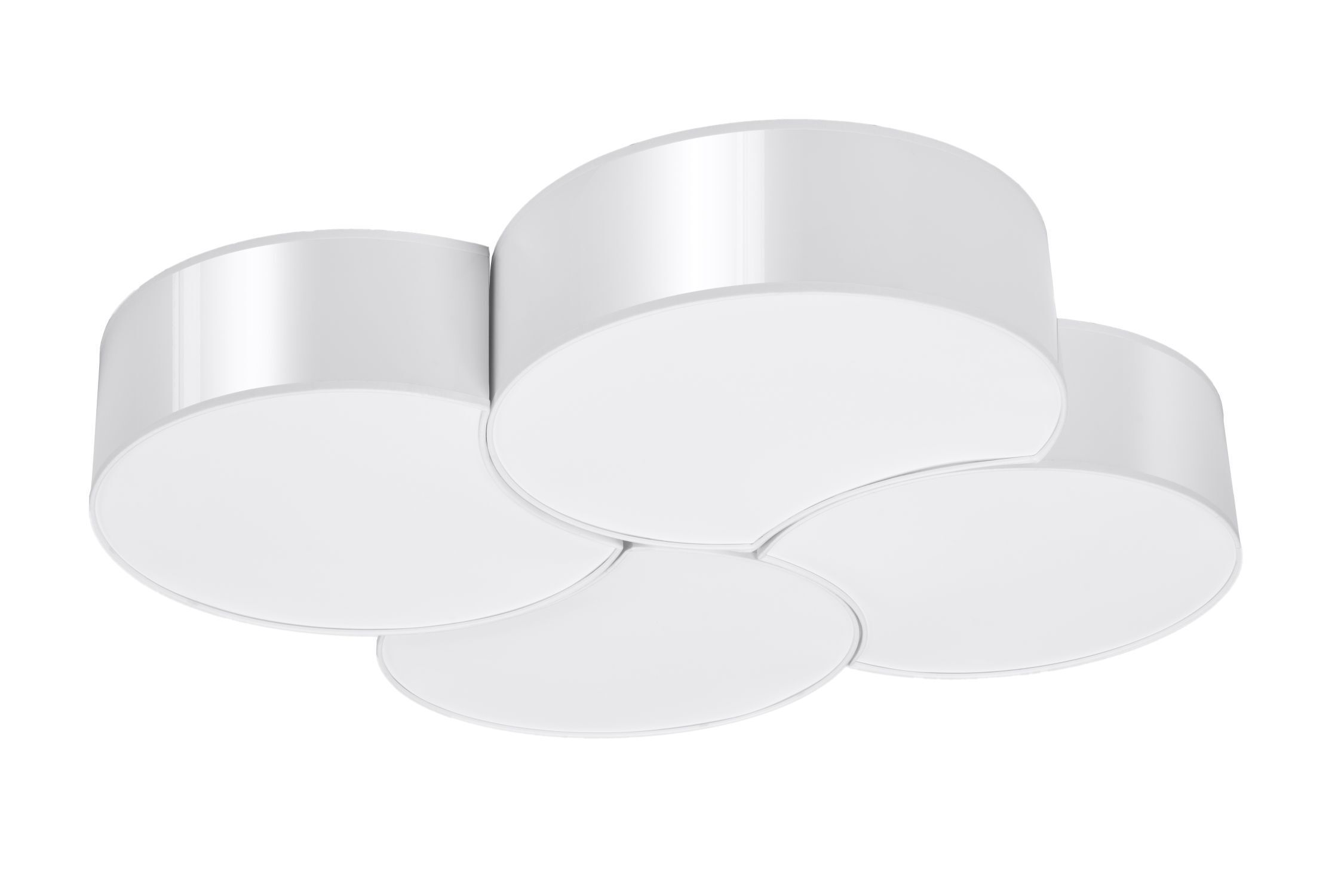 Deckenlampe Modern Weiß 8x E27 blendarm Wohnzimmer