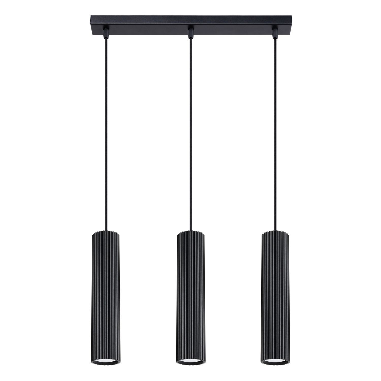 Pendelleuchte 3-flammig GU10 B: 45 cm Schwarz Modern BERTA