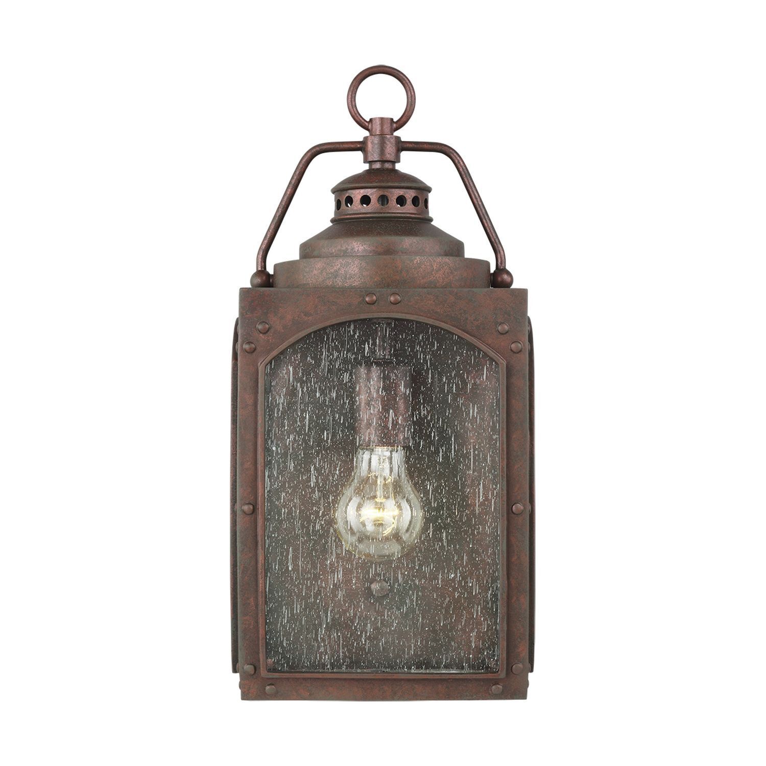 Außenlampe Wand in Kupfer antik E14 IP44 Garten Haus