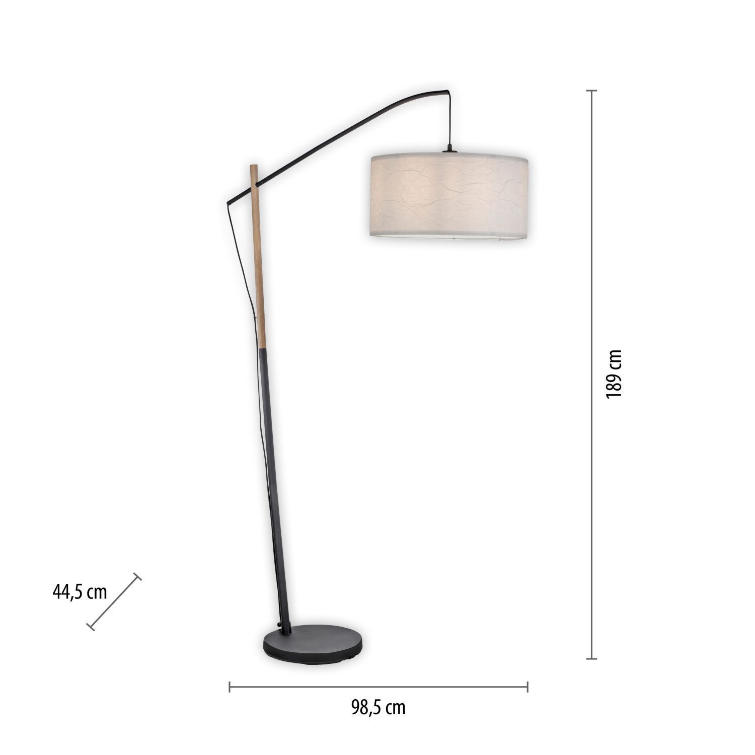 Blendarme Stehleuchte Papier Holz E27 189 cm Leselicht Lampe, Lampenschirm