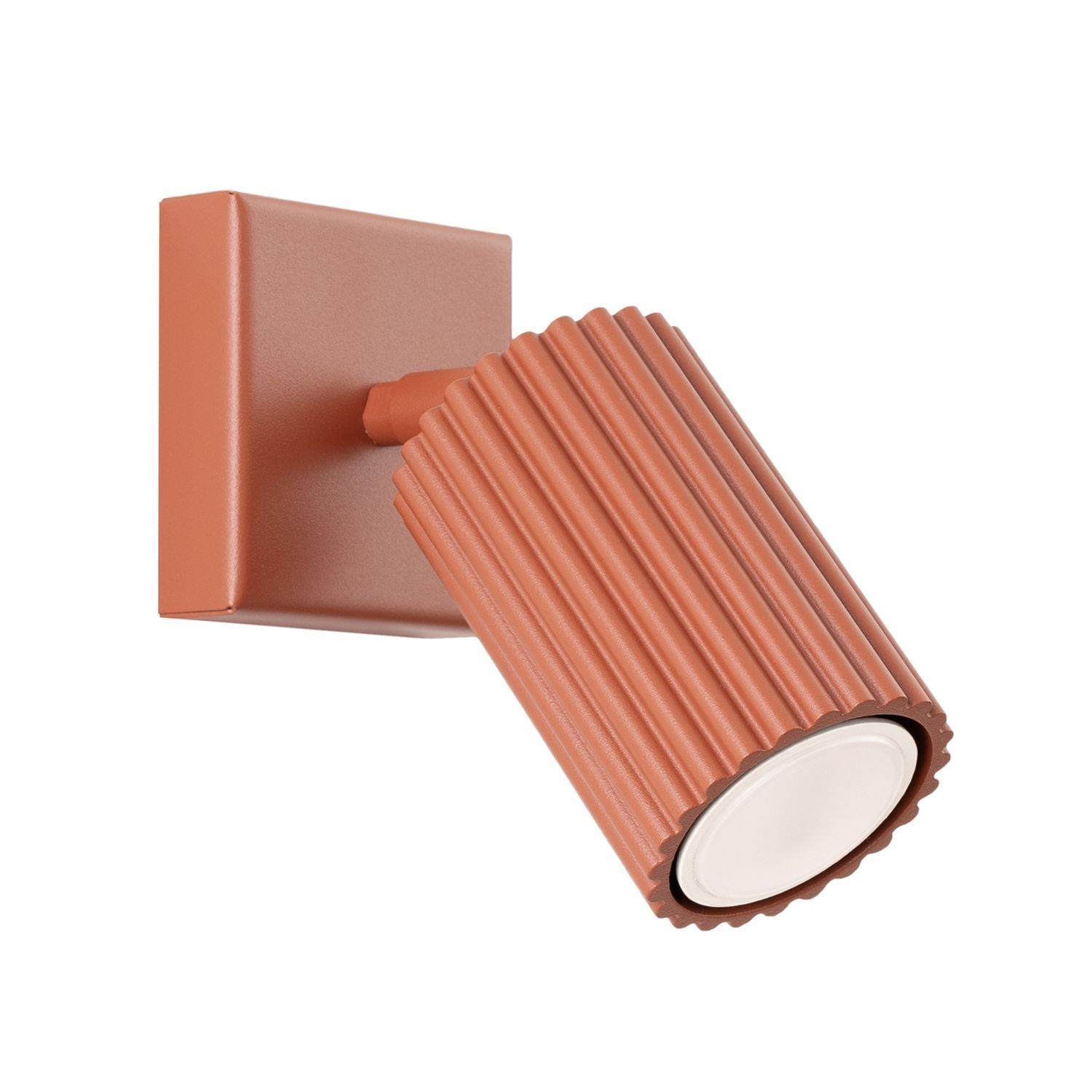 Wandspot GU10 B: 8 cm klein Rot schwenkbar Modern Aluminium