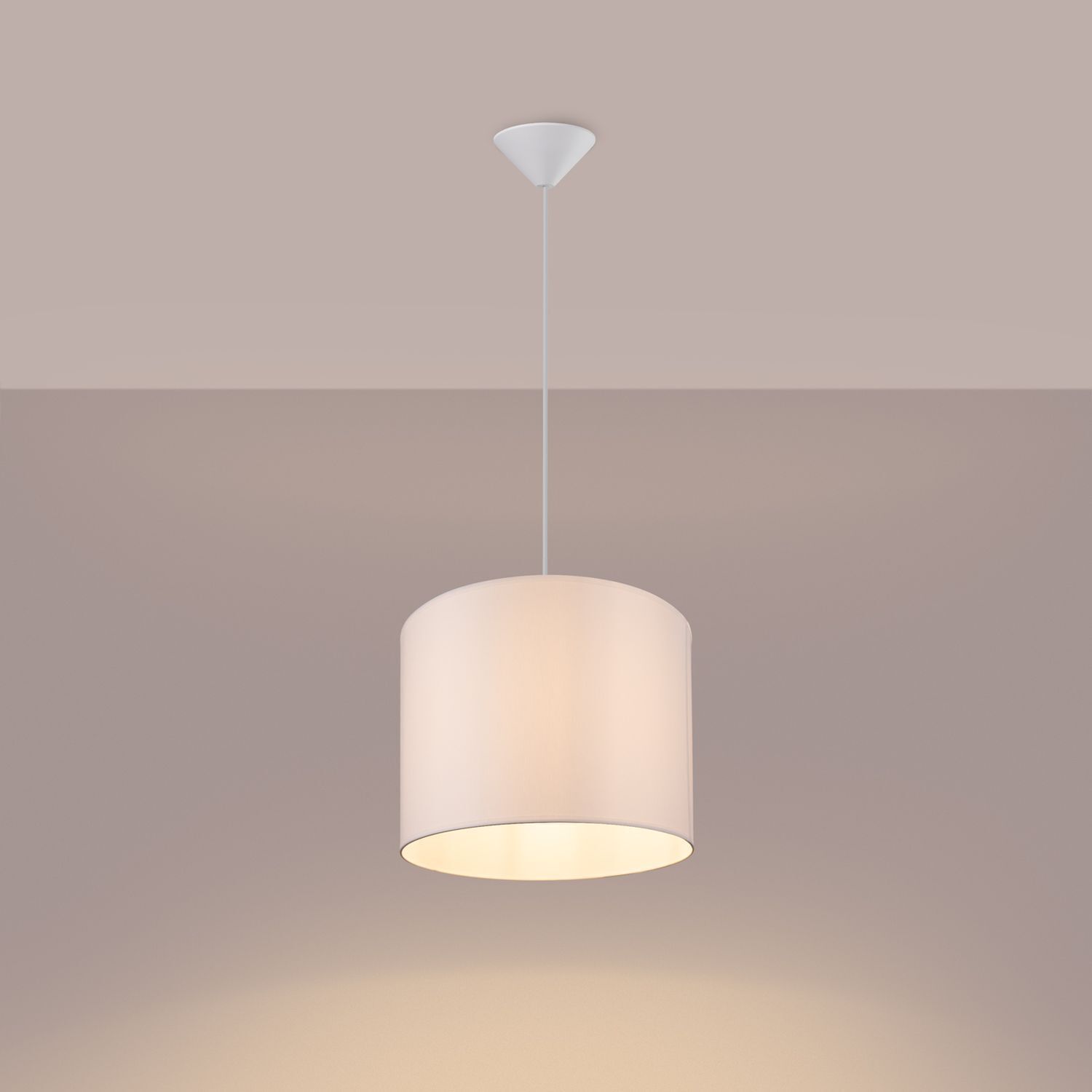 pendant lamp, hängende lampe, weißer schirm, deckenleuchte, minimalistische lampe