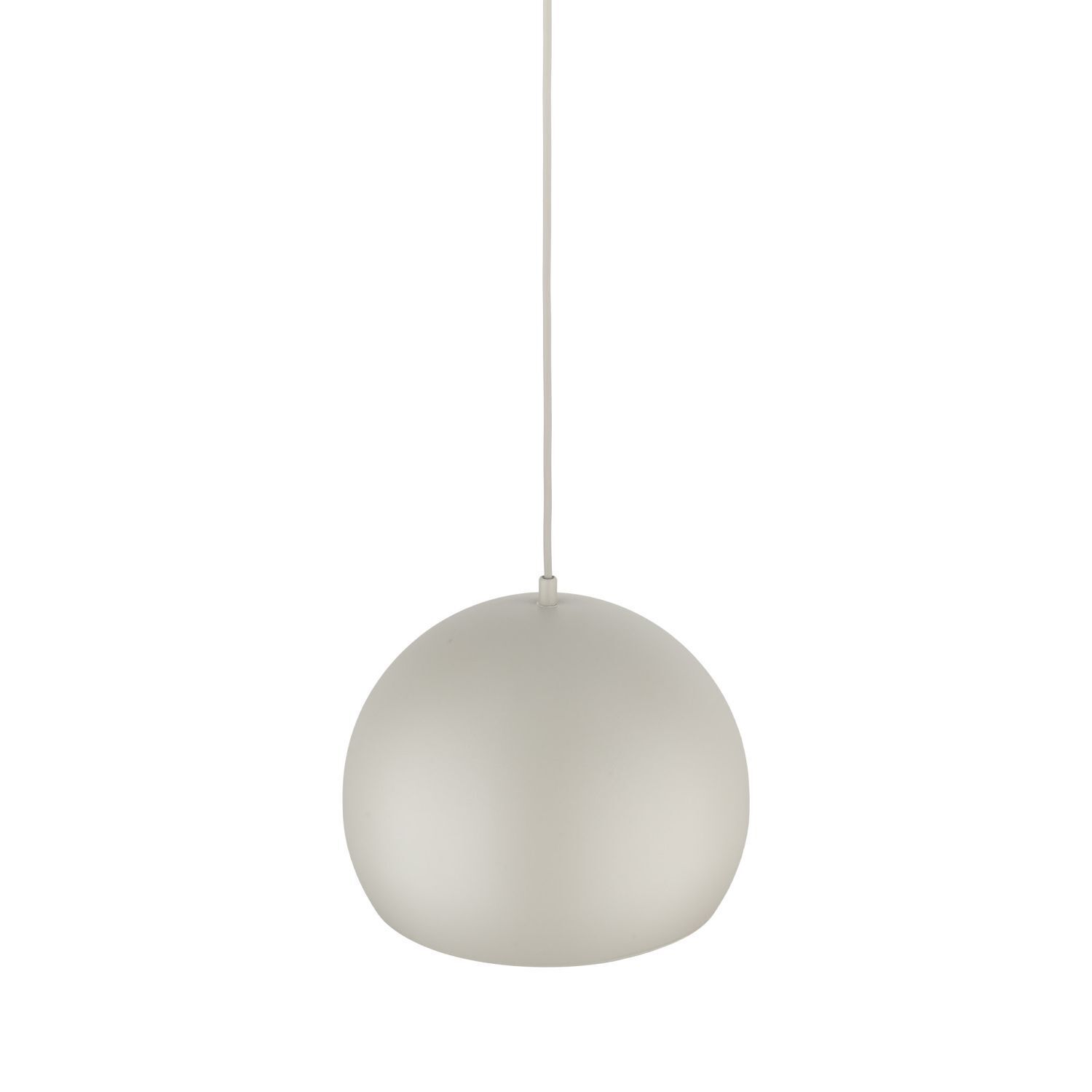 Hängelampe Metall Beige Kugel Schirm rund Ø 27 cm E27