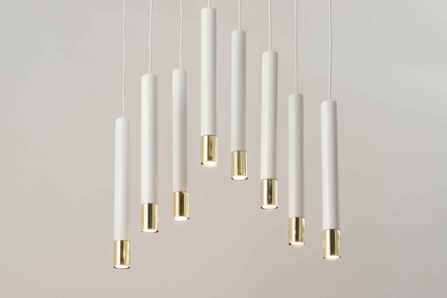 Pendelleuchte Weiß Gold Modern Metall Esszimmer