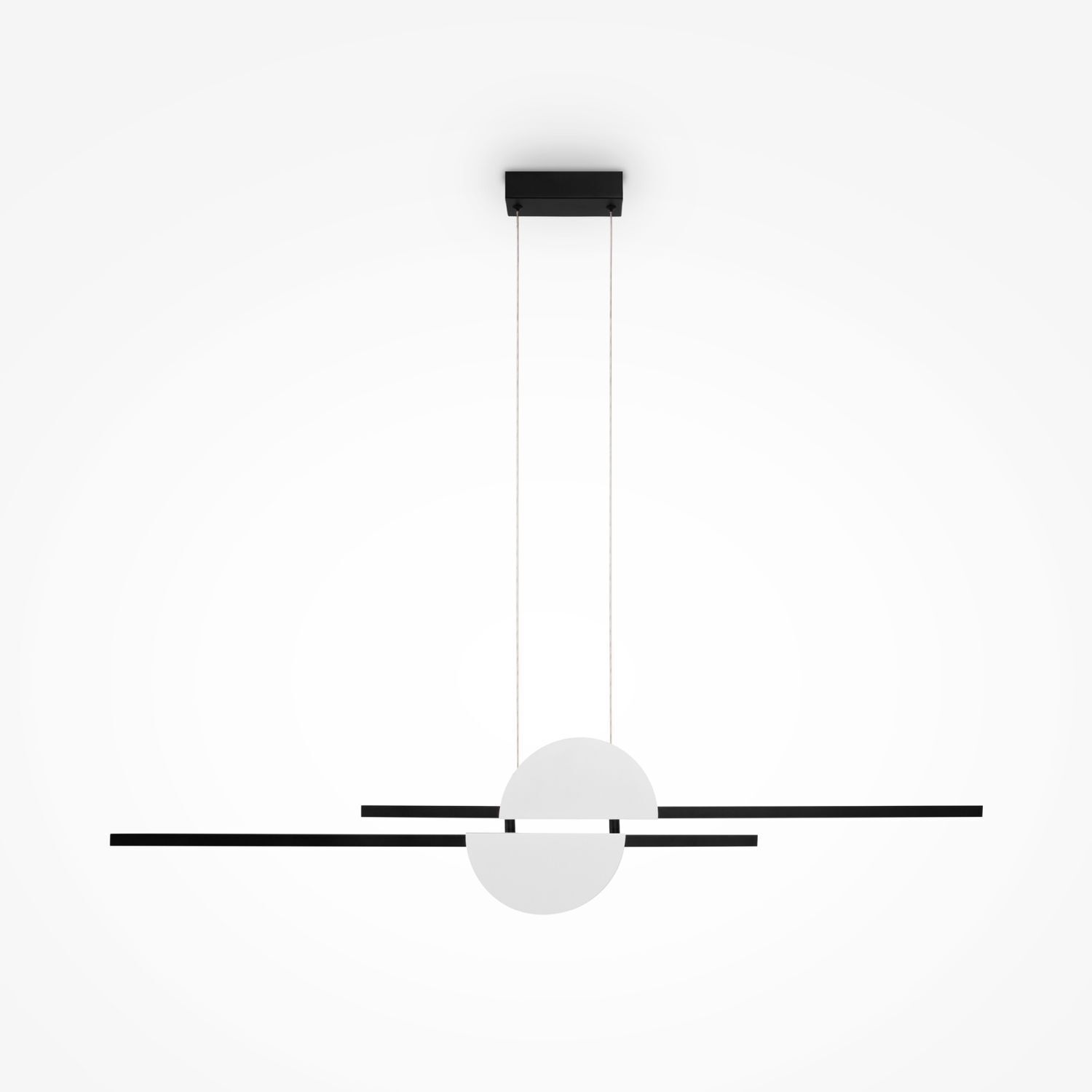 LED Hängelampe Aluminium Metall H: max. 204 cm länglich