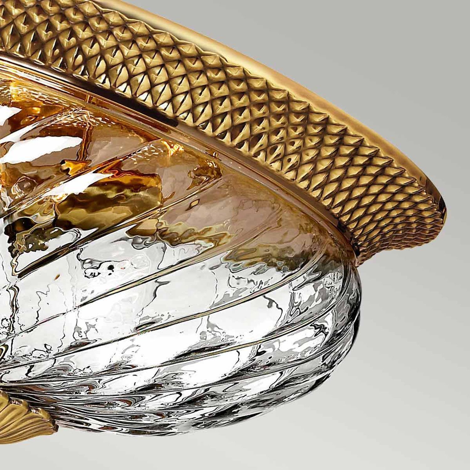 Glaskrug, Glasbehälter, Goldfarbene Akzente, Mustertextur, Kugelförmiger Deckel